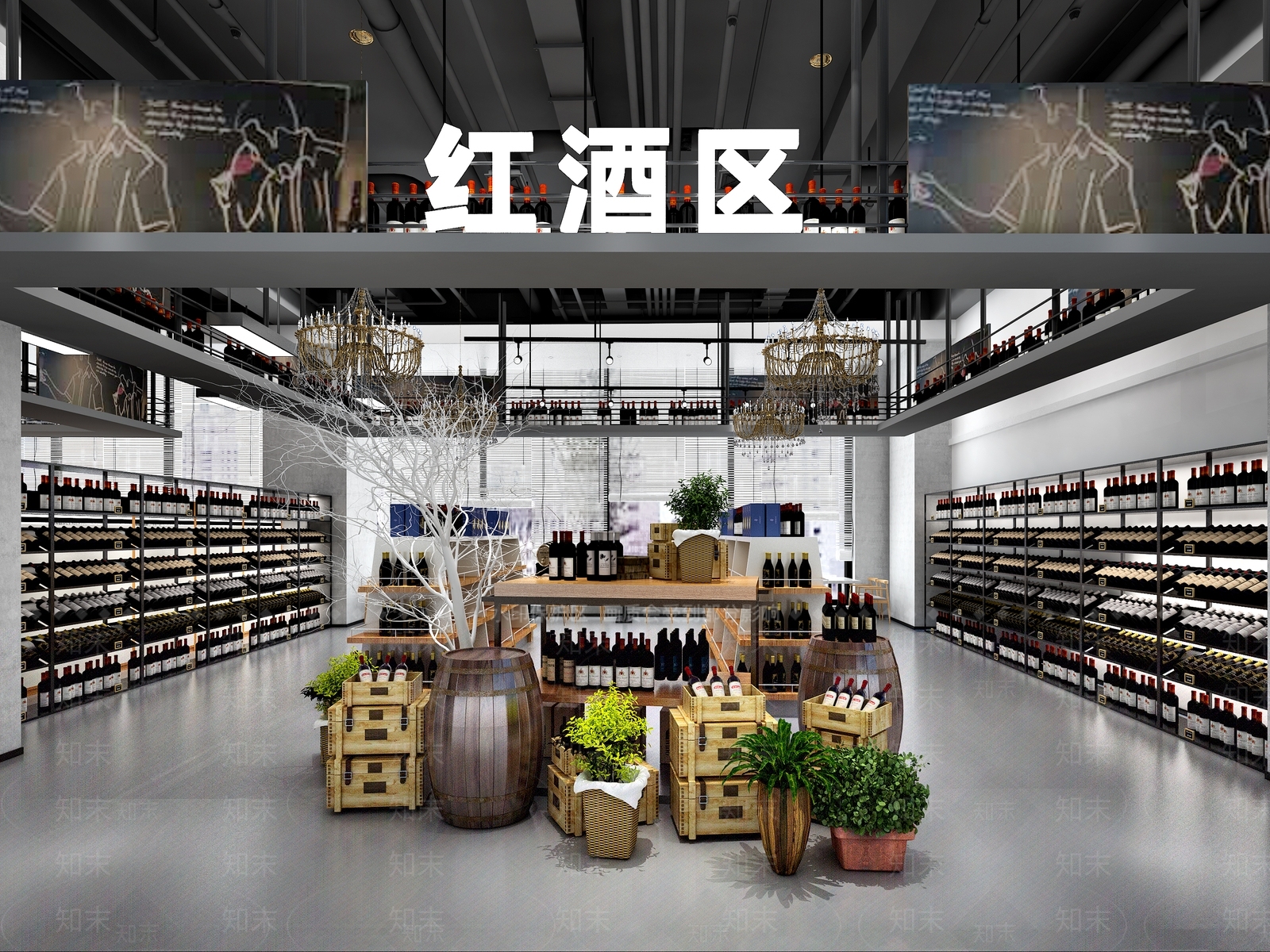 现代超市3D模型下载【ID:573008345】