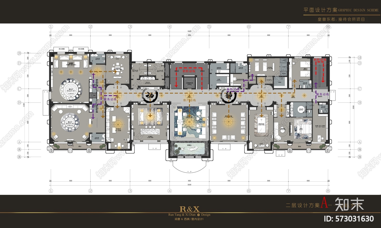 皇营东郡接待会所cad施工图下载【ID:573031630】