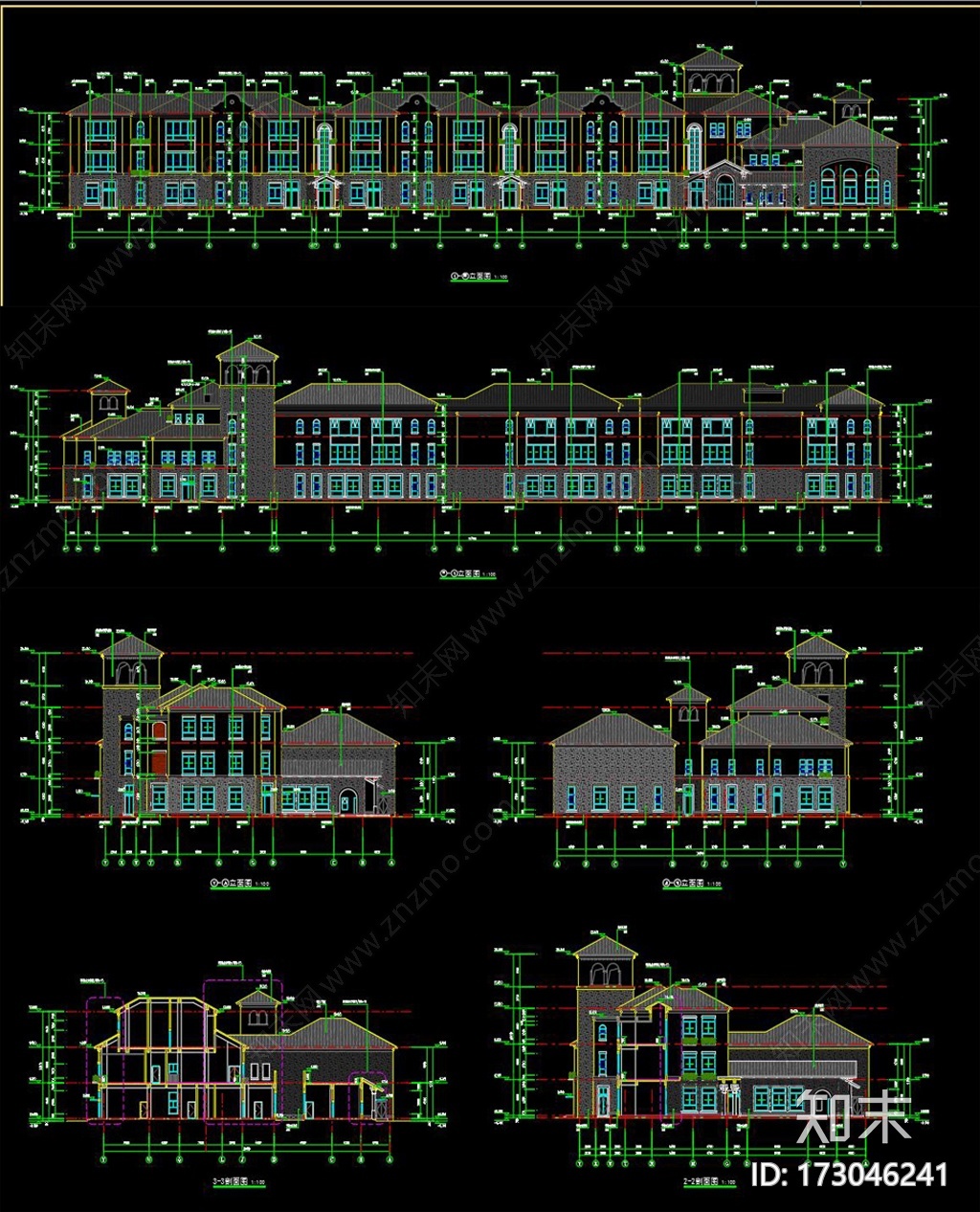 幼儿园建筑施工图下载【ID:173046241】