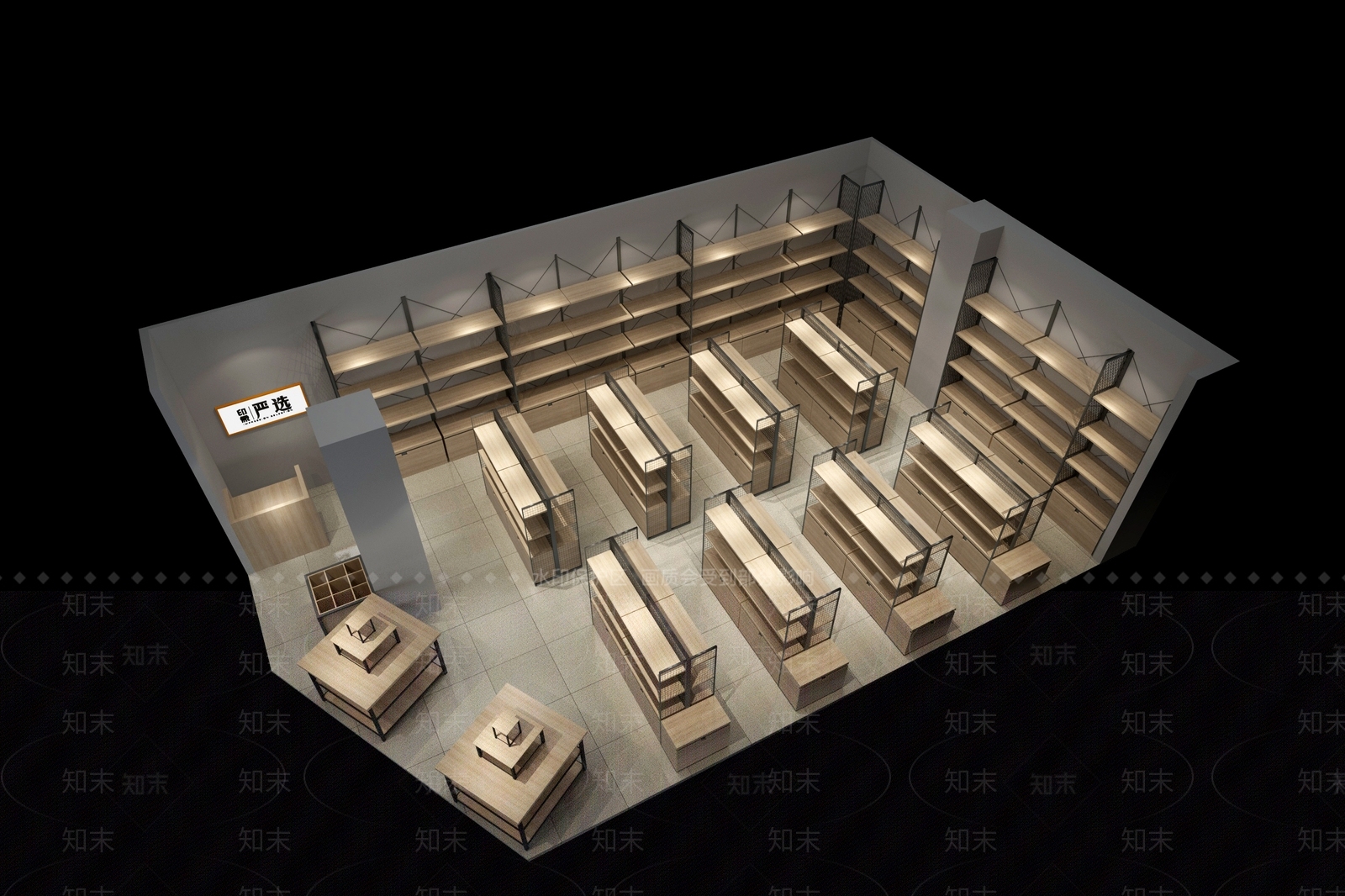 工业风超市3D模型下载【ID:973049219】