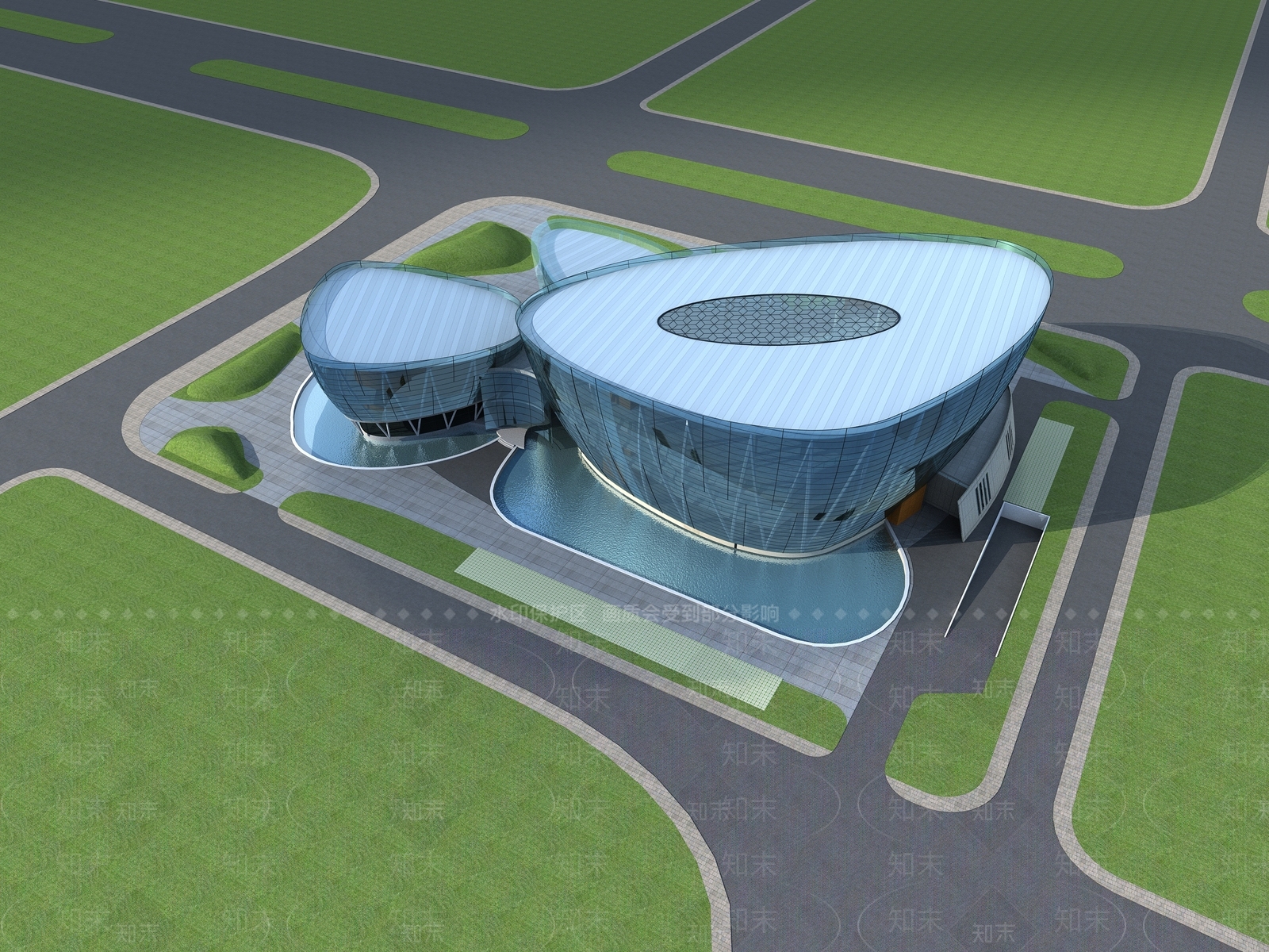 现代风格体育场馆3D模型下载【ID:973058085】