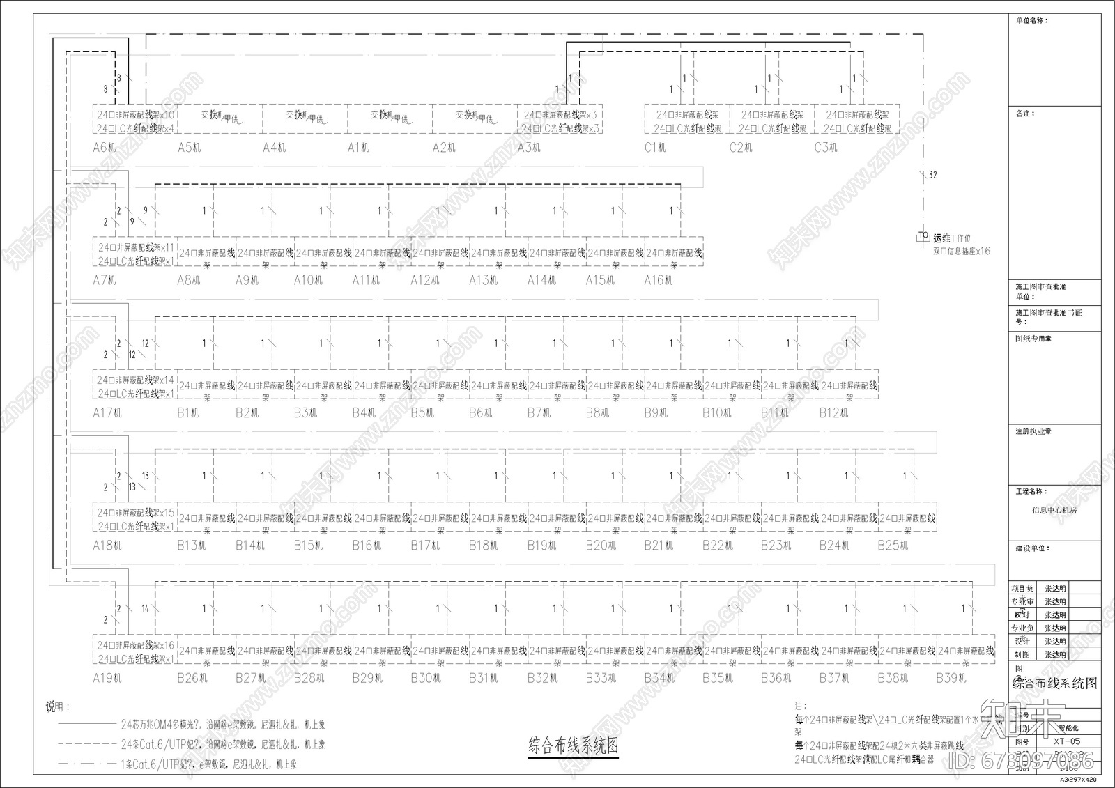 信息机房设计图施工图下载【ID:673097086】