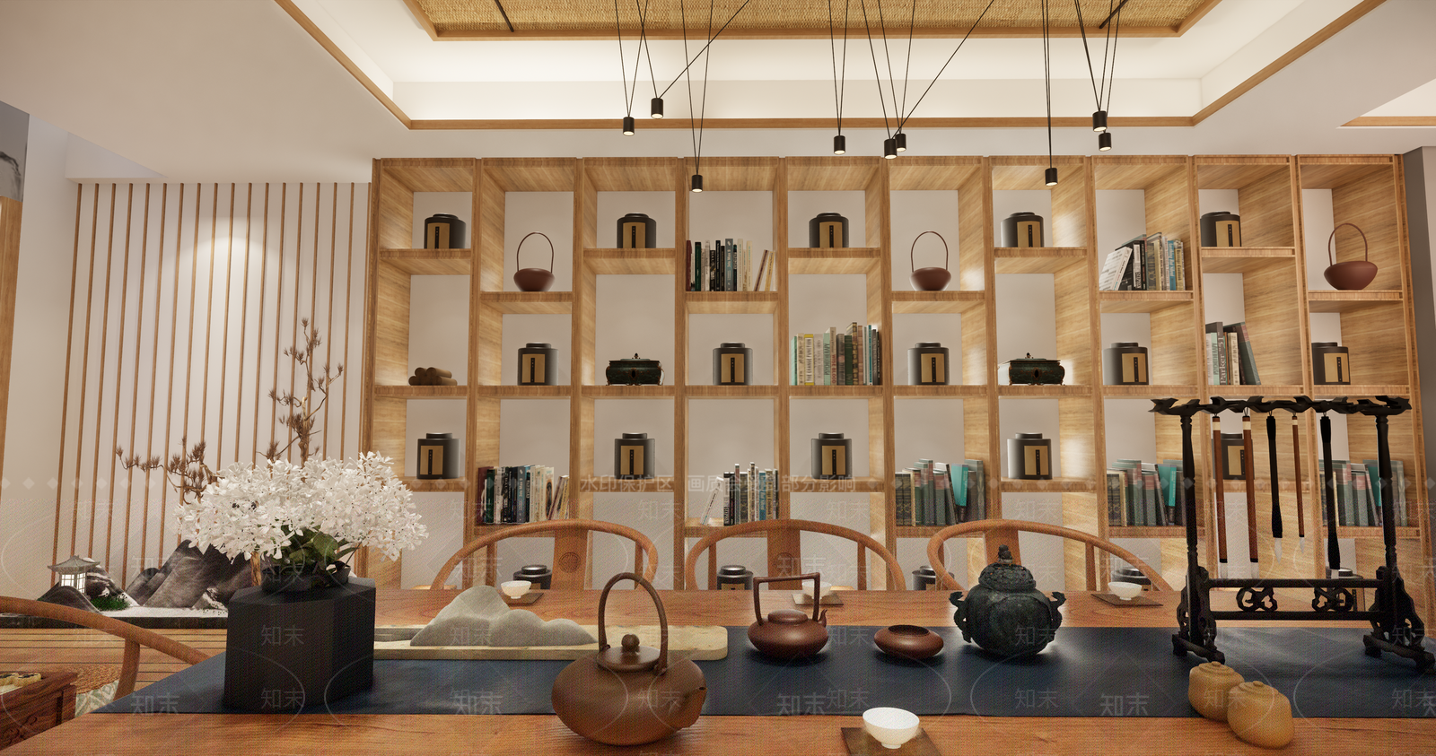 新中式店铺SU模型下载【ID:373114218】