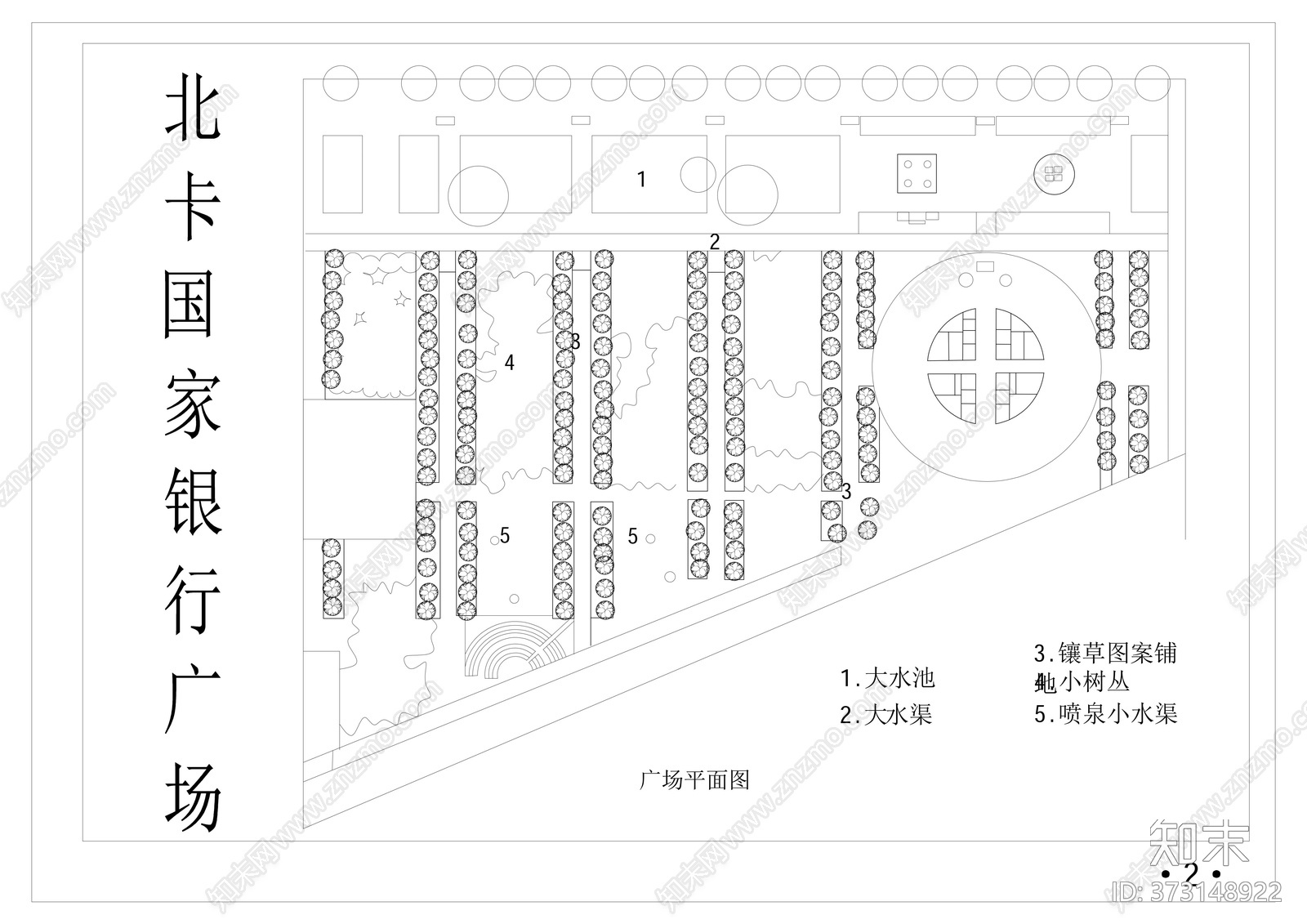 CAD公园景观布置景节点施工图下载【ID:373148922】