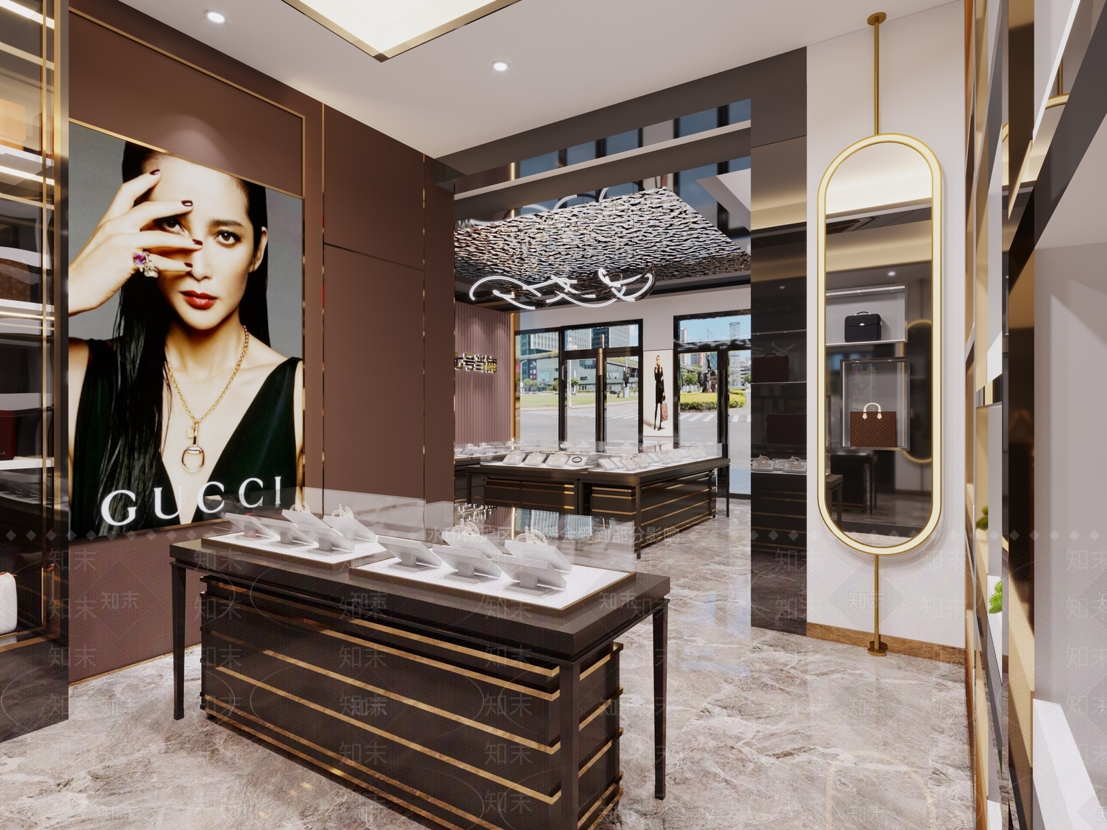 现代珠宝店3D模型下载【ID:573155877】