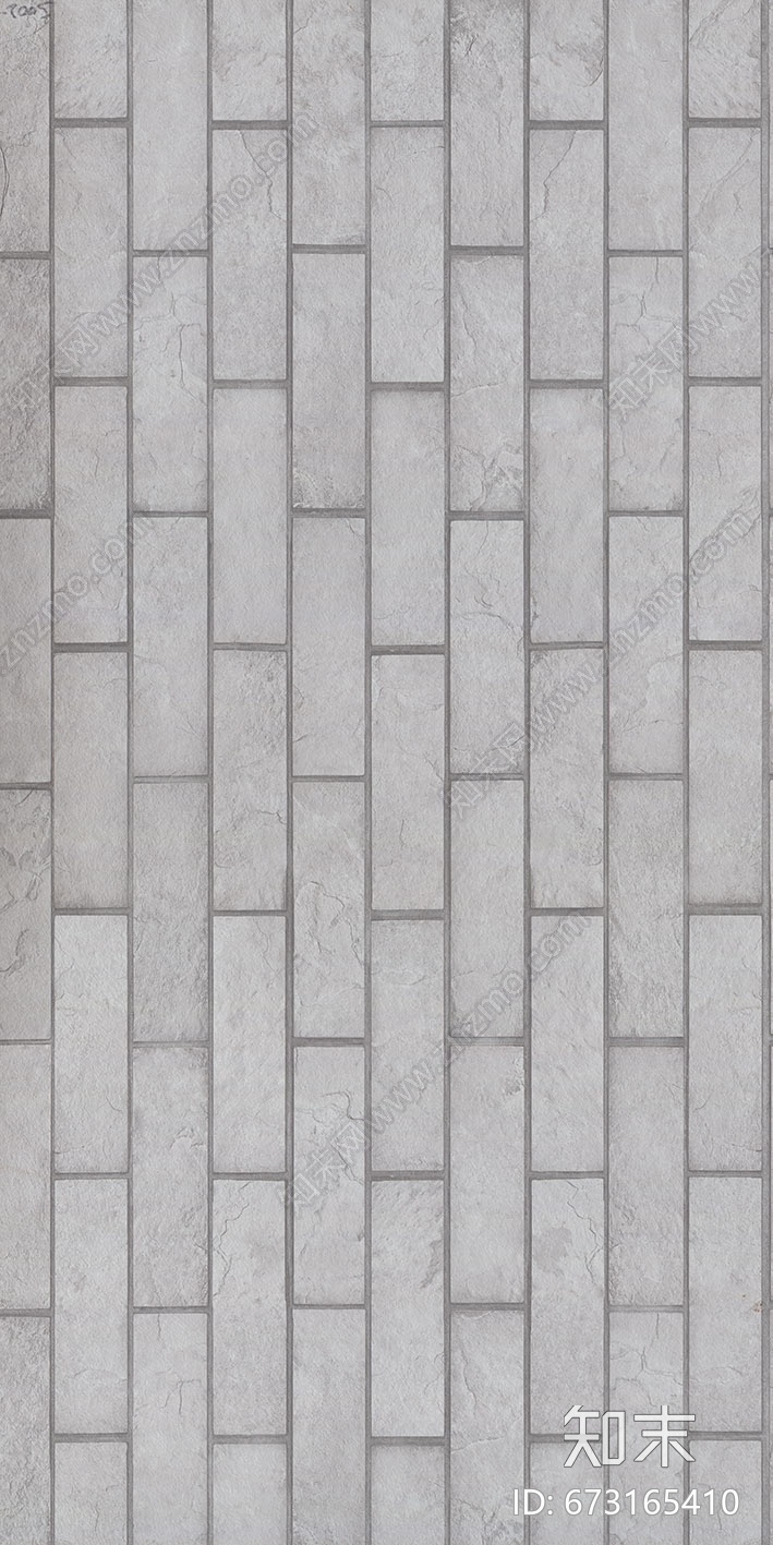 灰白色竖纹水泥砖墙贴图下载【ID:673165410】