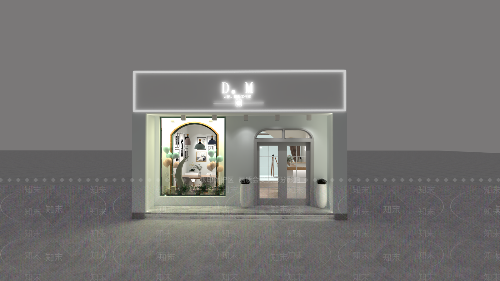 北欧风格摄影店SU模型下载【ID:173166172】