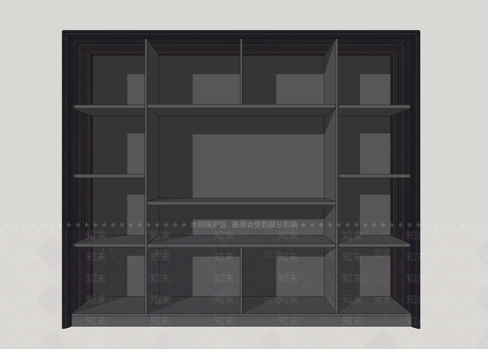 现代风格文件柜SU模型下载【ID:273313601】