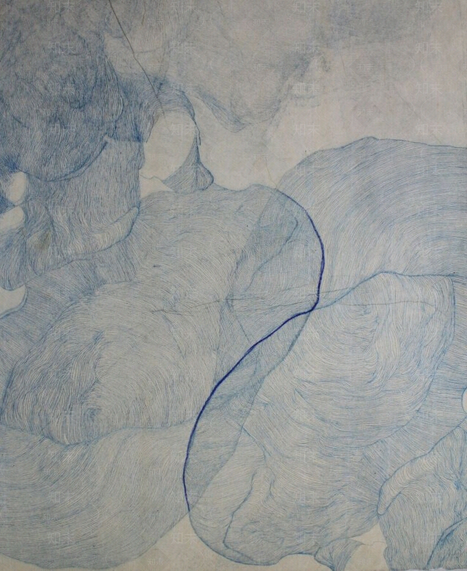 新中式水墨艺术地毯贴图下载【ID:173401583】