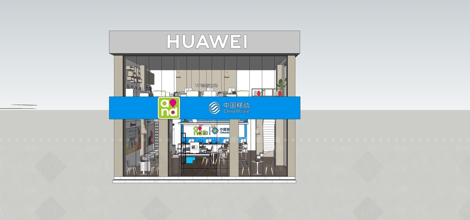 现代风格数码店SU模型下载【ID:373435226】