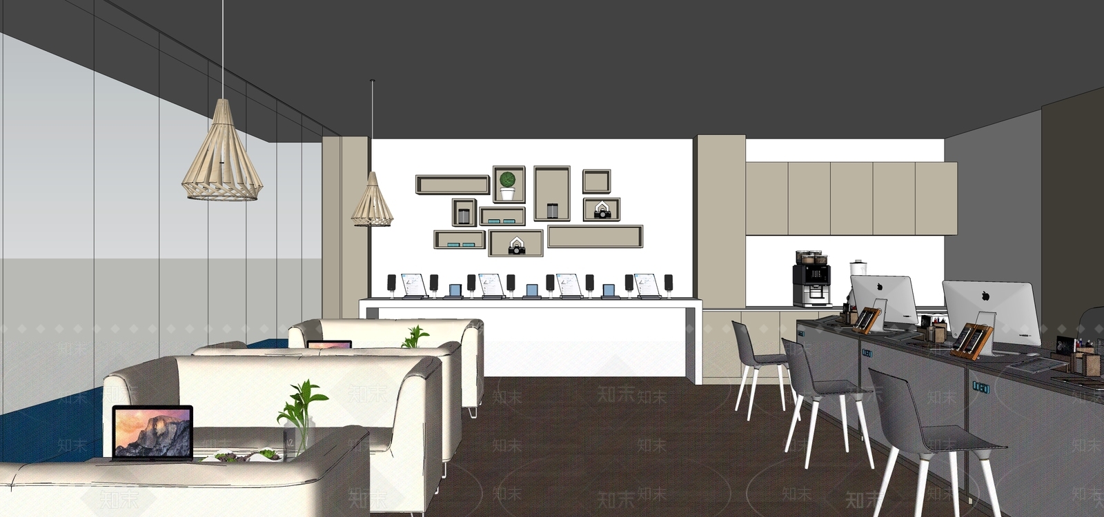 现代风格数码店SU模型下载【ID:373435226】