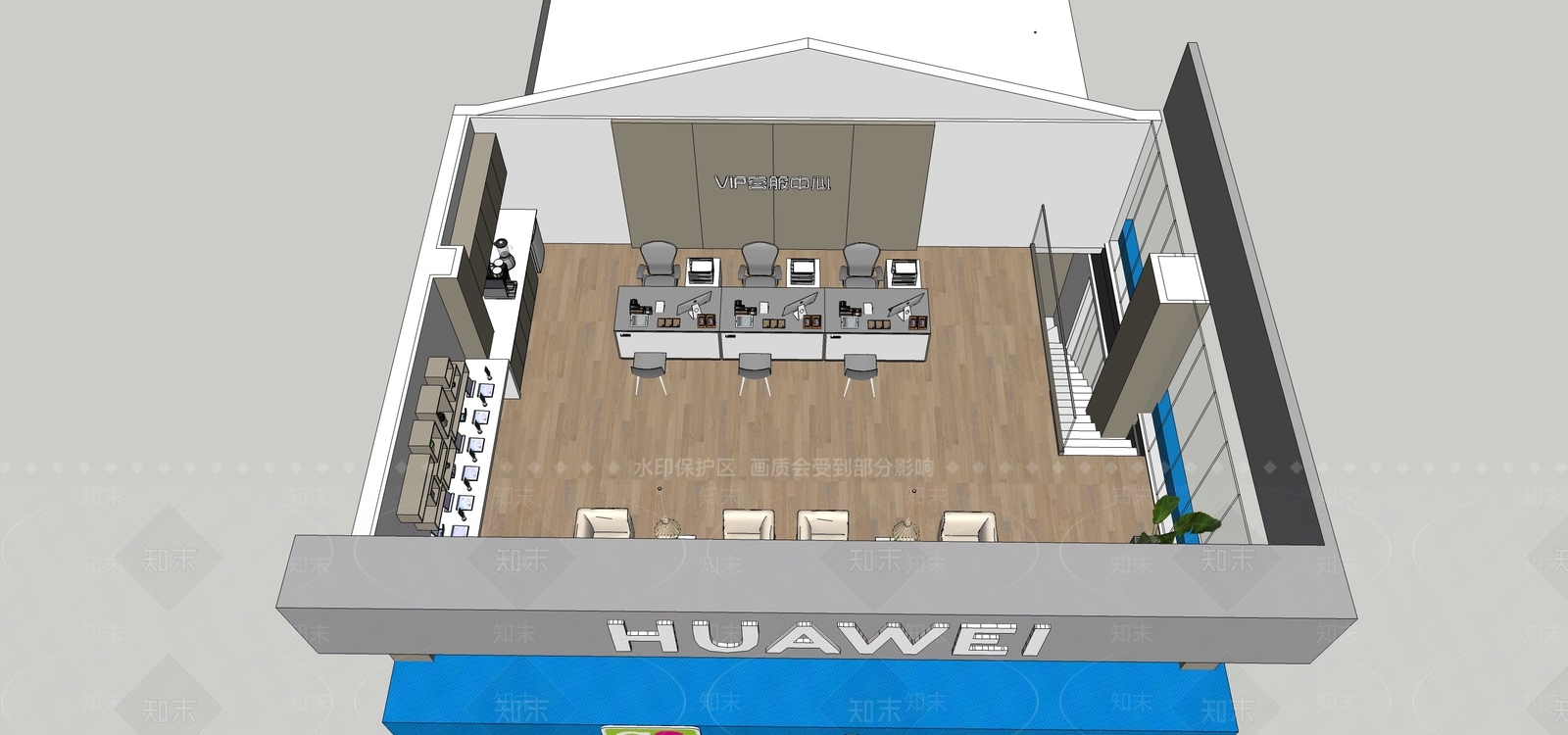 现代风格数码店SU模型下载【ID:373435226】