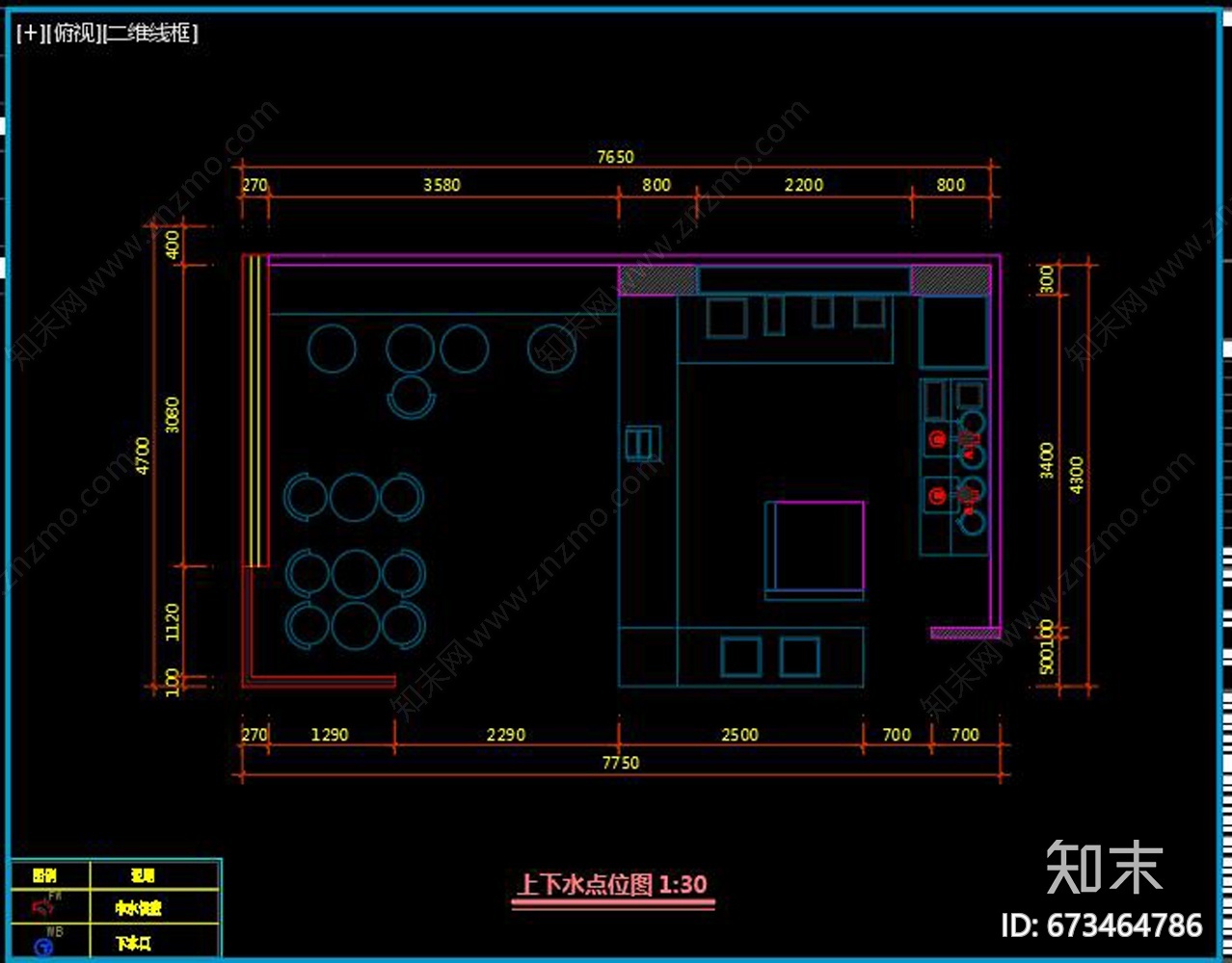 全套奶茶店CAD施工图下载【ID:673464786】