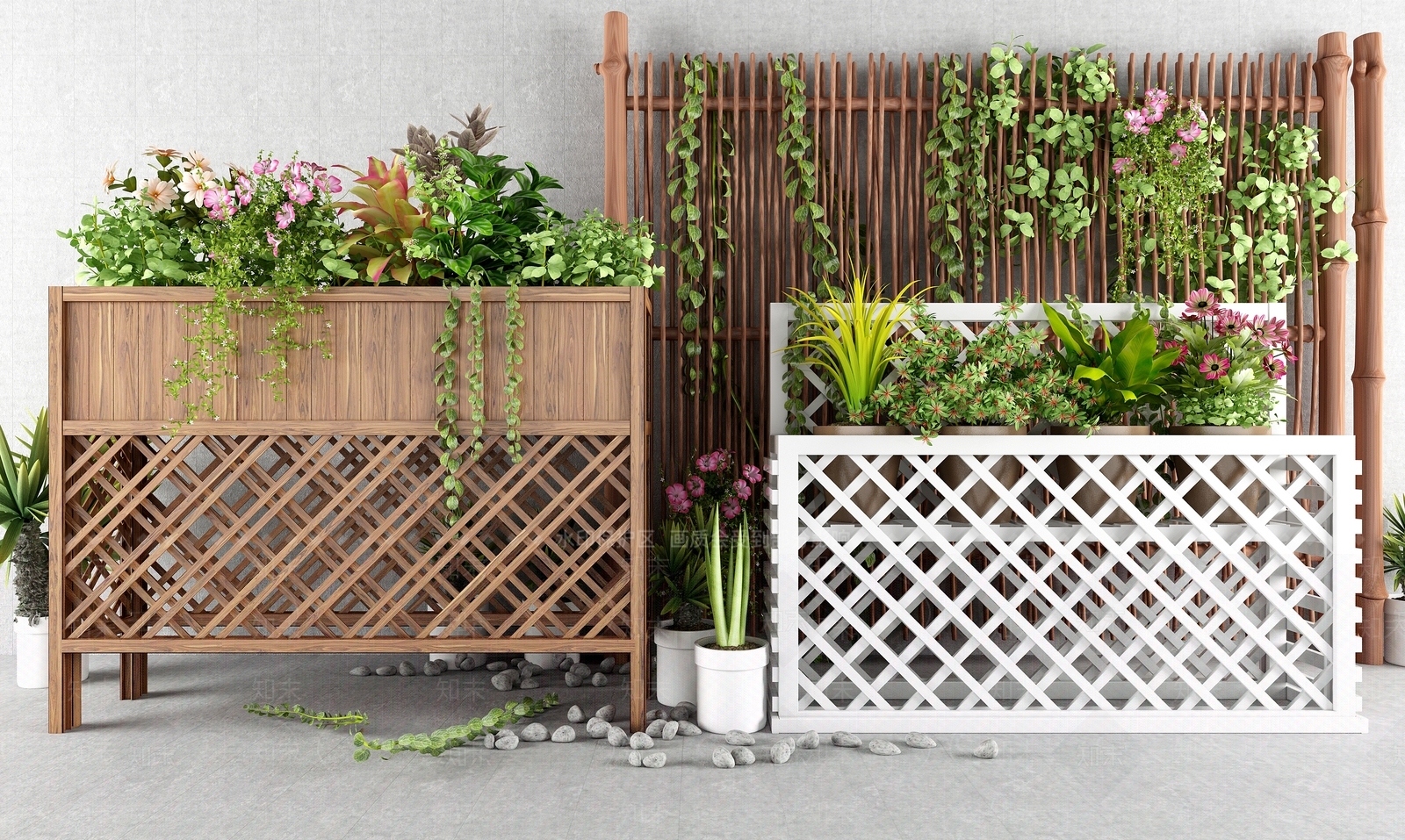 现代花坛3D模型下载【ID:673472796】