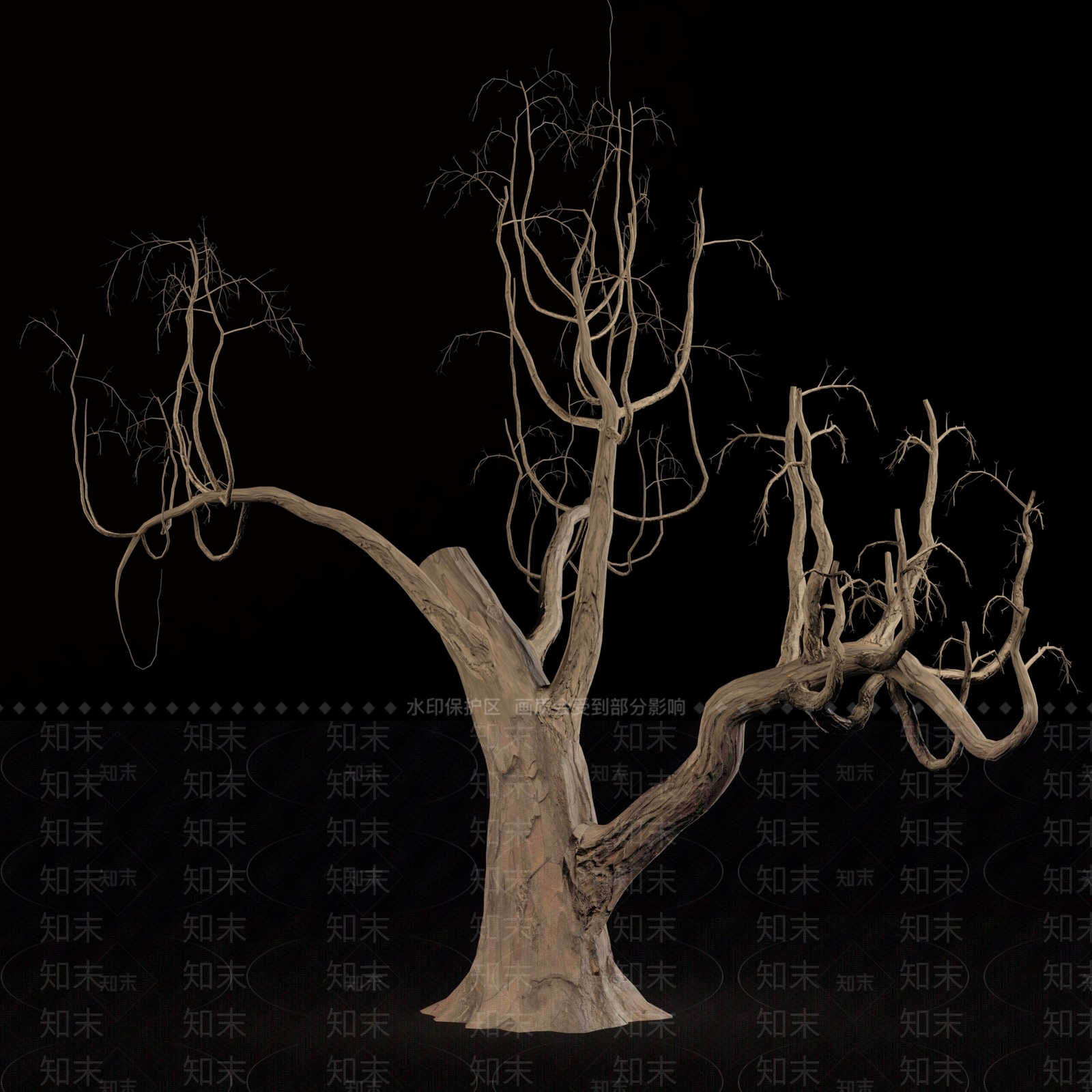 现代树木3D模型下载【ID:373499663】