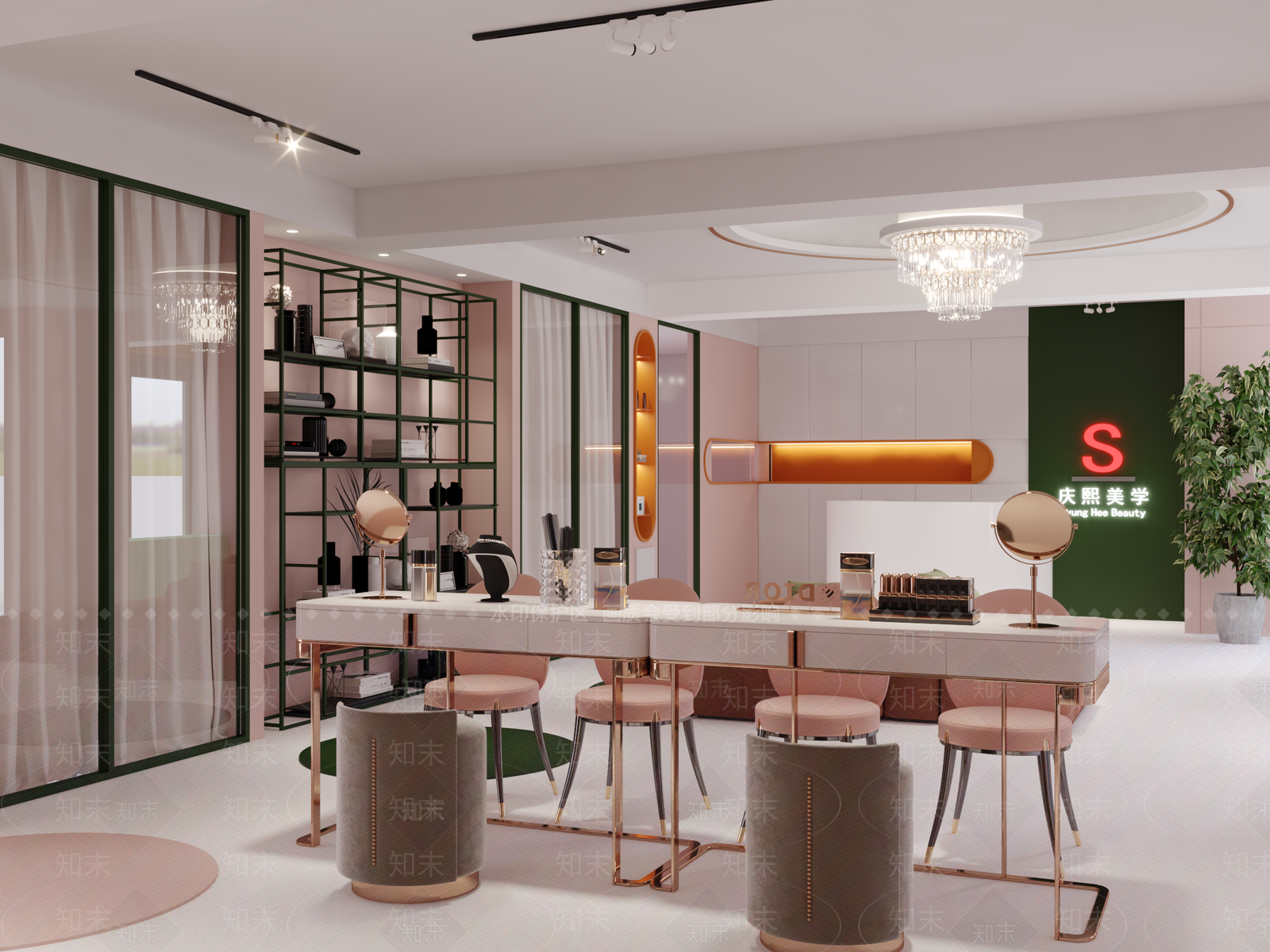 现代美甲店3D模型下载【ID:273533984】