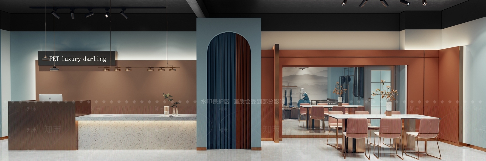 现代服装店3D模型下载【ID:373535298】