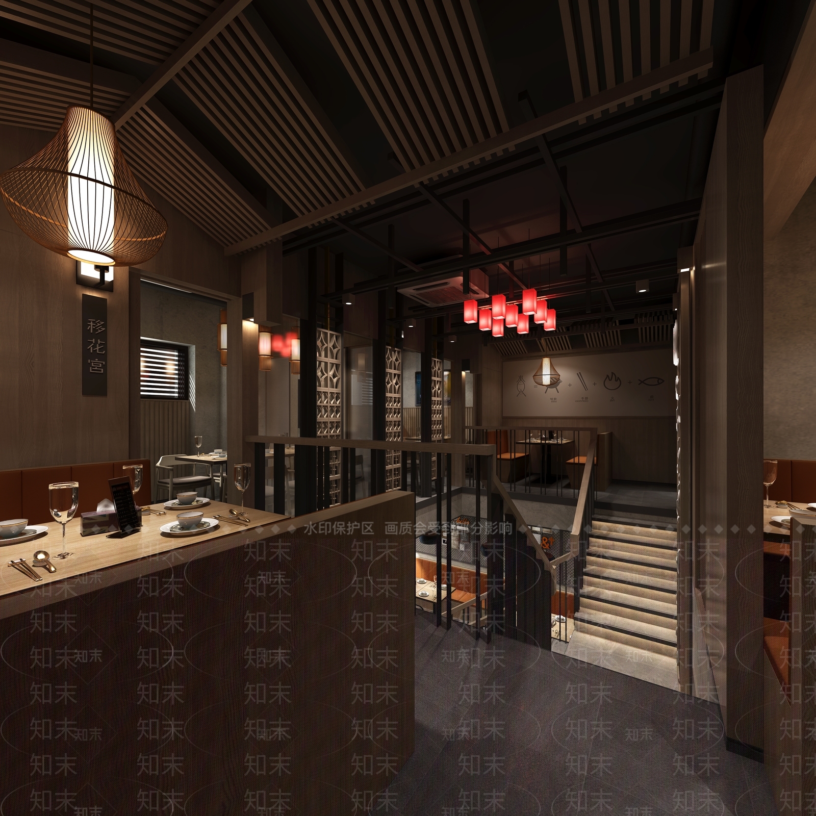 工业风烤鱼店3D模型下载【ID:373537253】