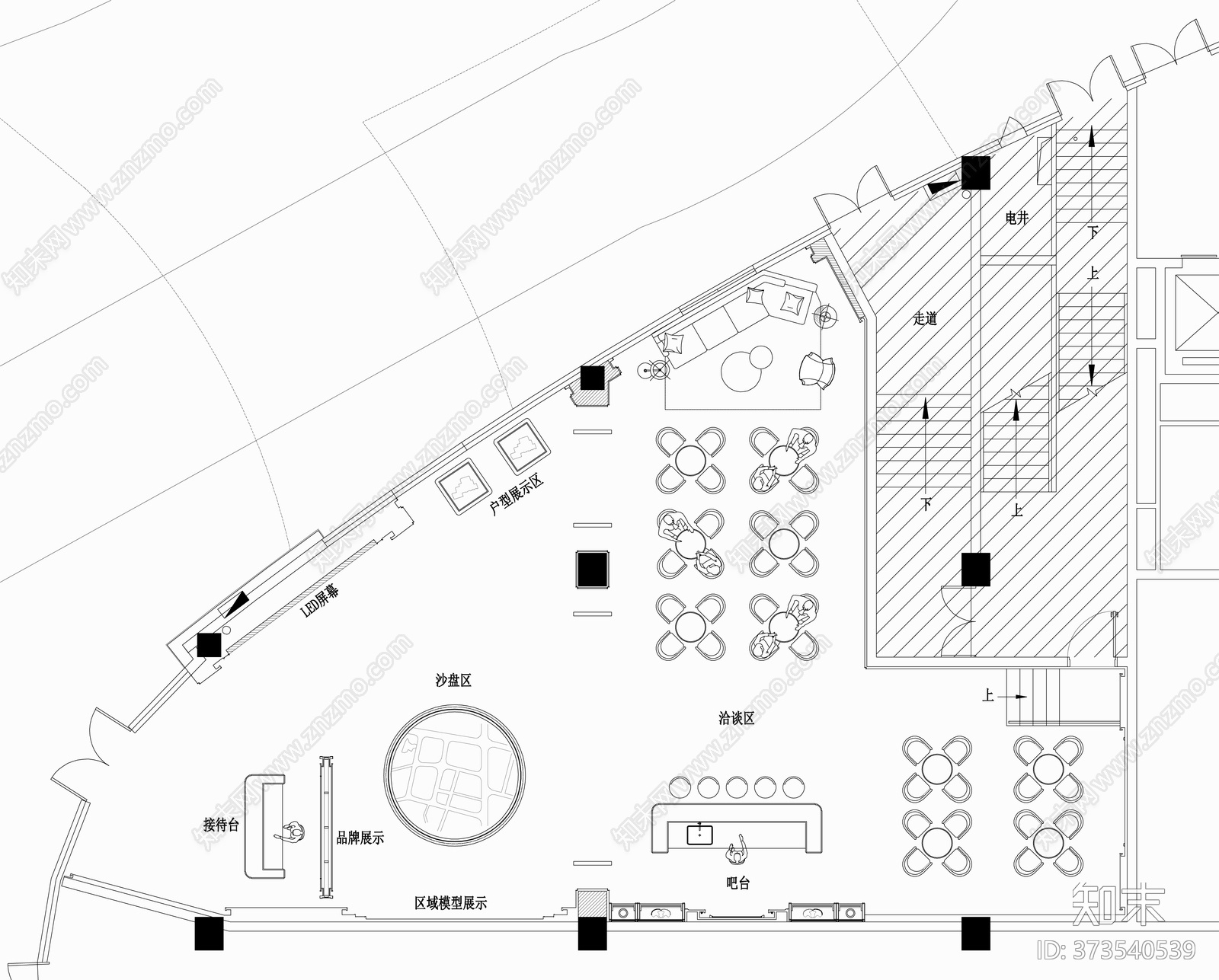 恒大售楼部施工图下载【ID:373540539】