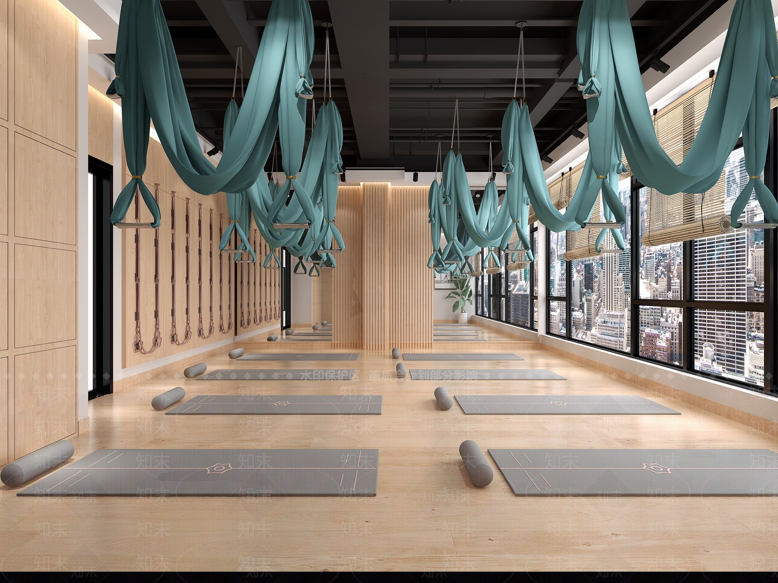 现代瑜伽室3D模型下载【ID:373551749】