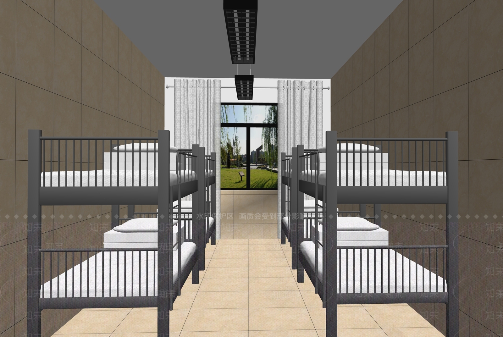 现代风格学校宿舍SU模型下载【ID:573562431】