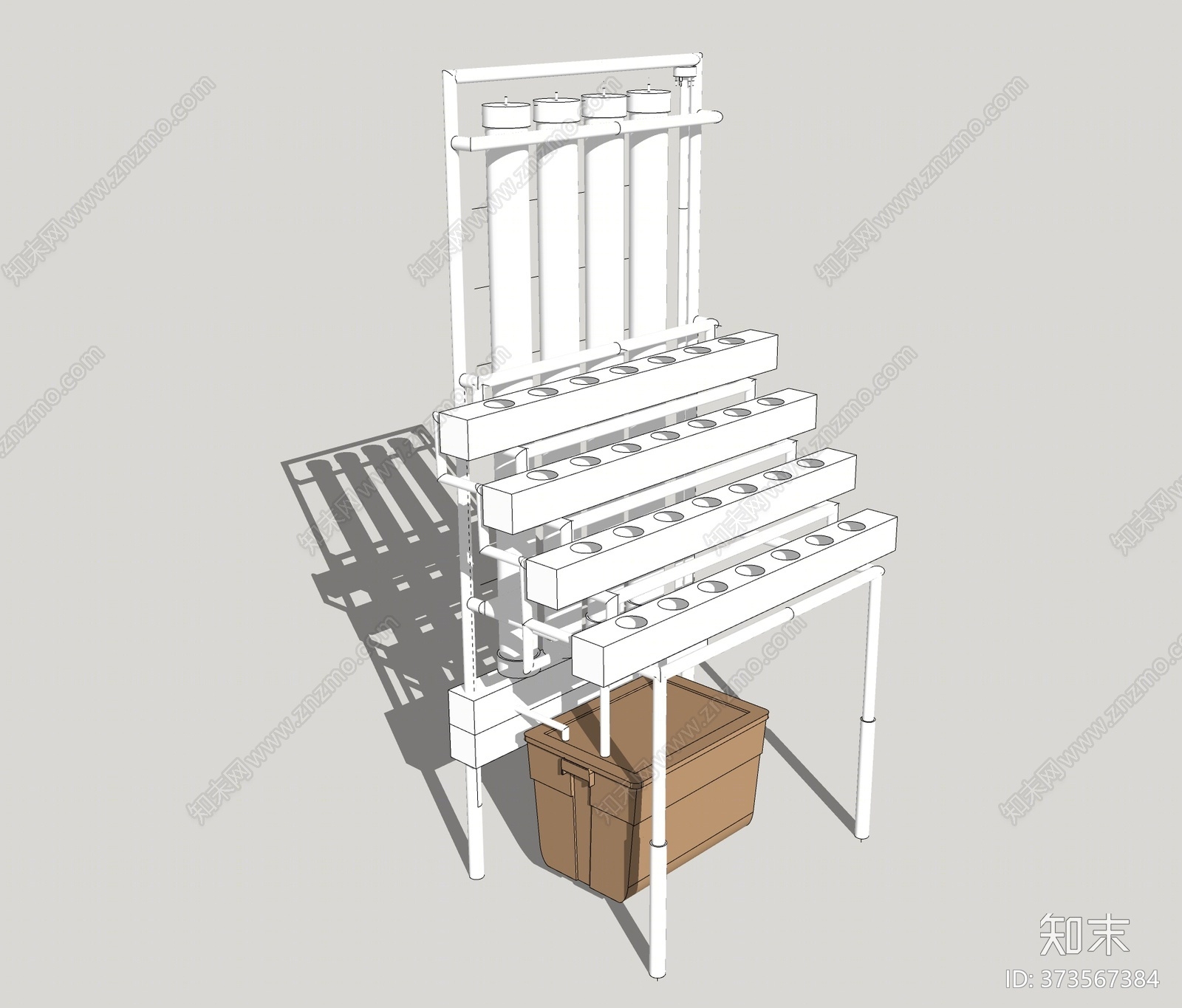 现代种植架SU模型下载【ID:373567384】