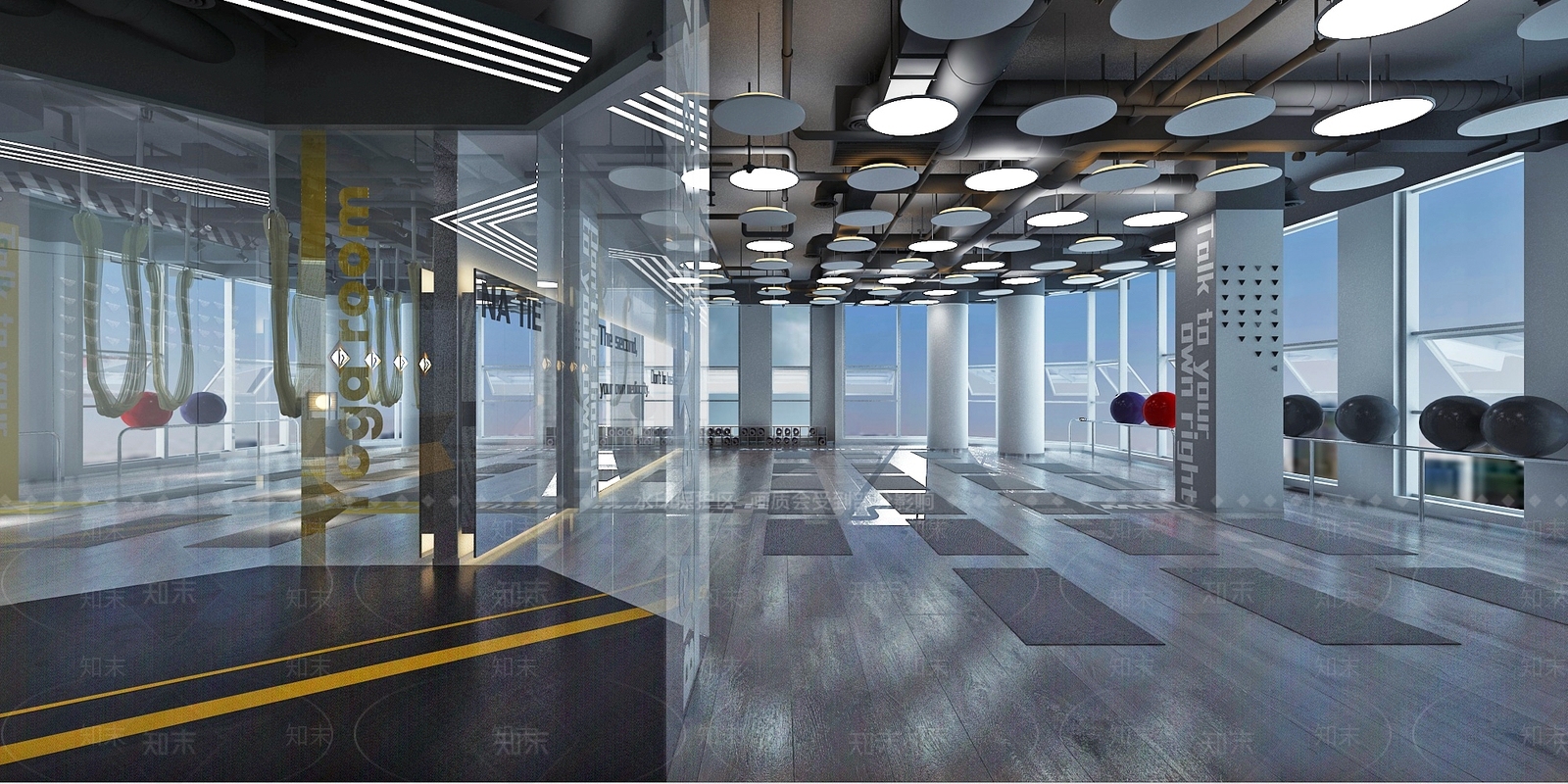 现代健身房3D模型下载【ID:373578776】