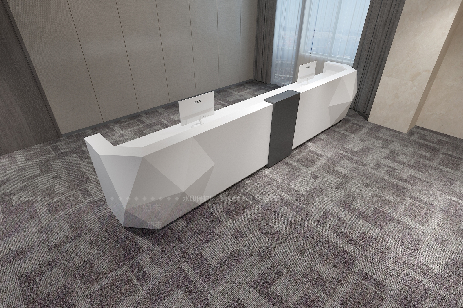 现代异形前台3D模型下载【ID:173579871】