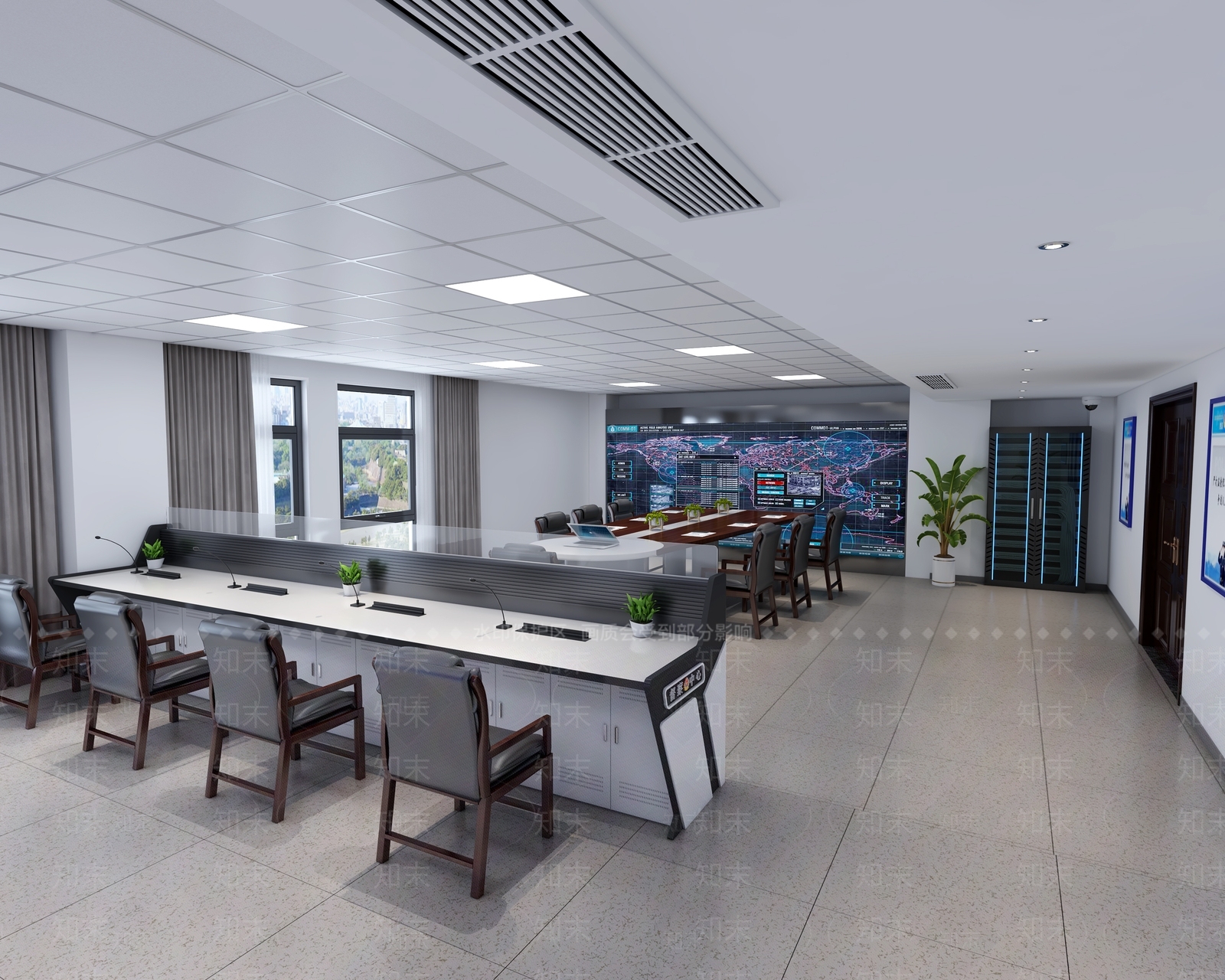 现代办公室3D模型下载【ID:773590683】