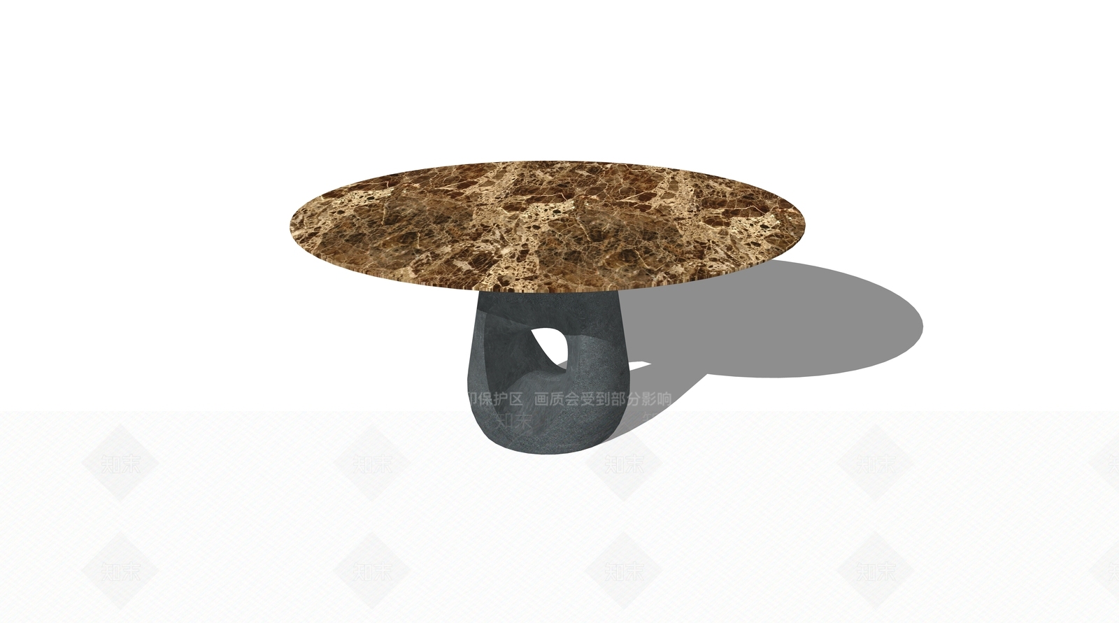 现代风格茶几SU模型下载【ID:673622427】