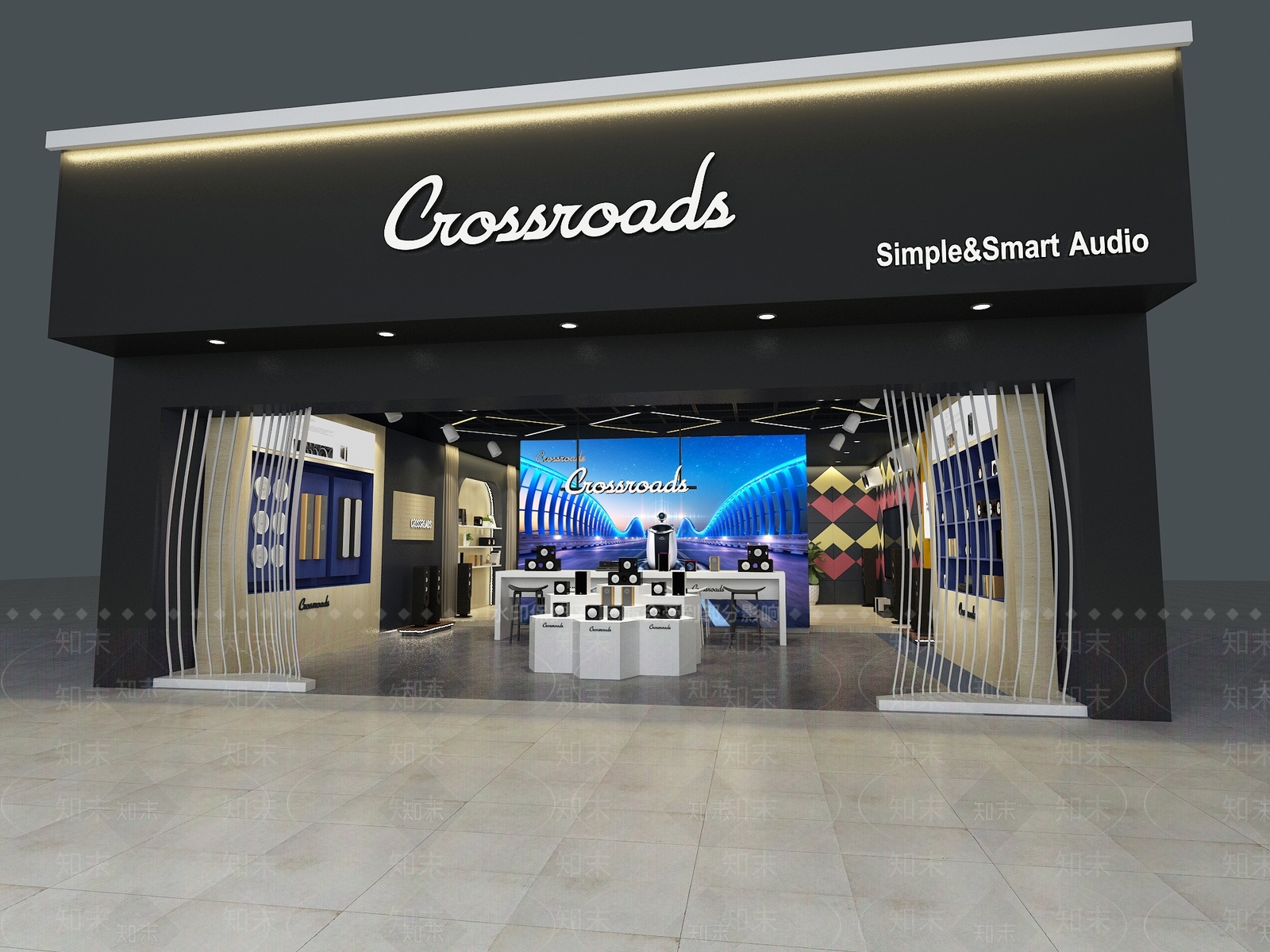 现代音响店3D模型下载【ID:373636014】