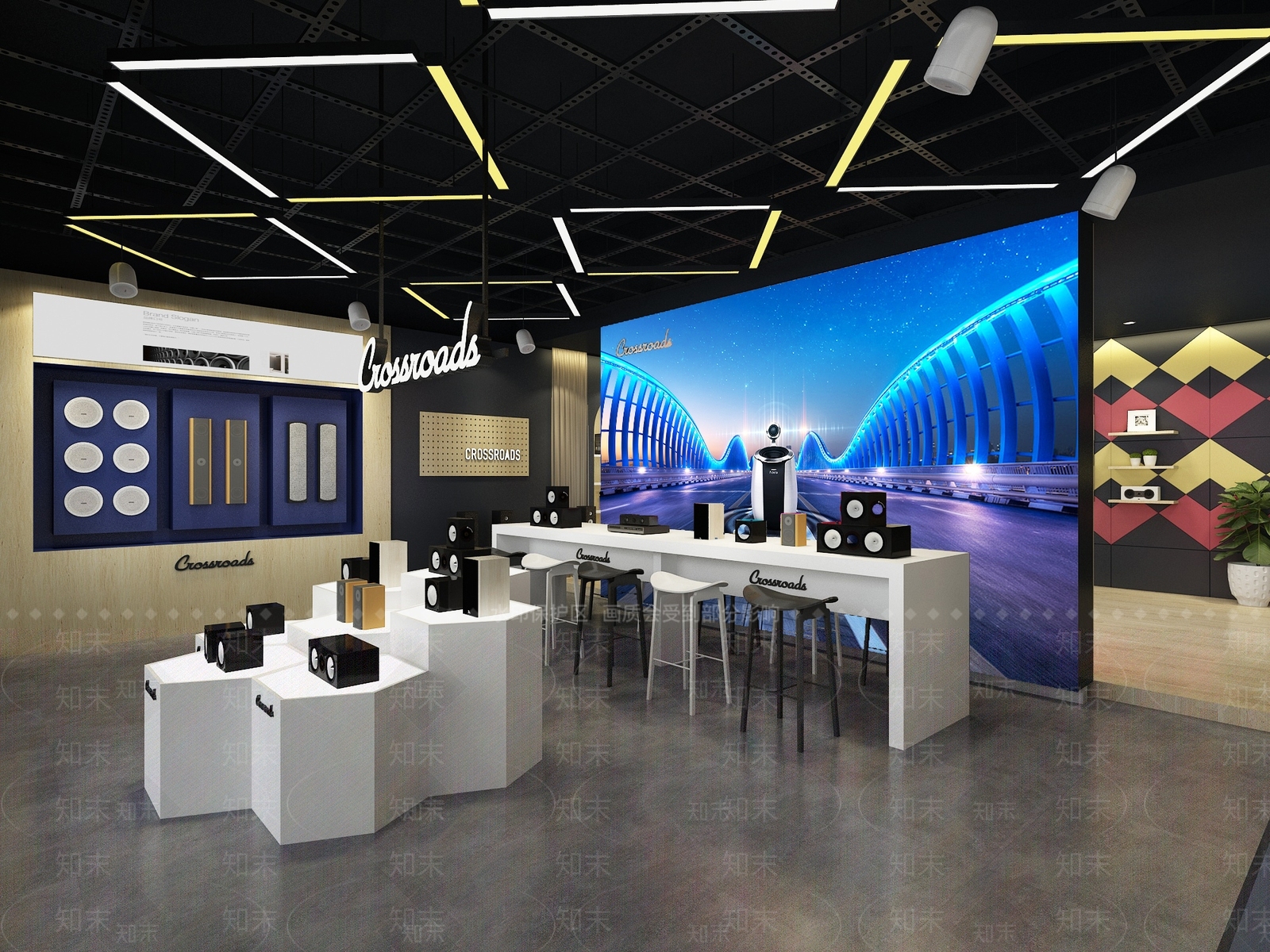 现代音响店3D模型下载【ID:373636014】