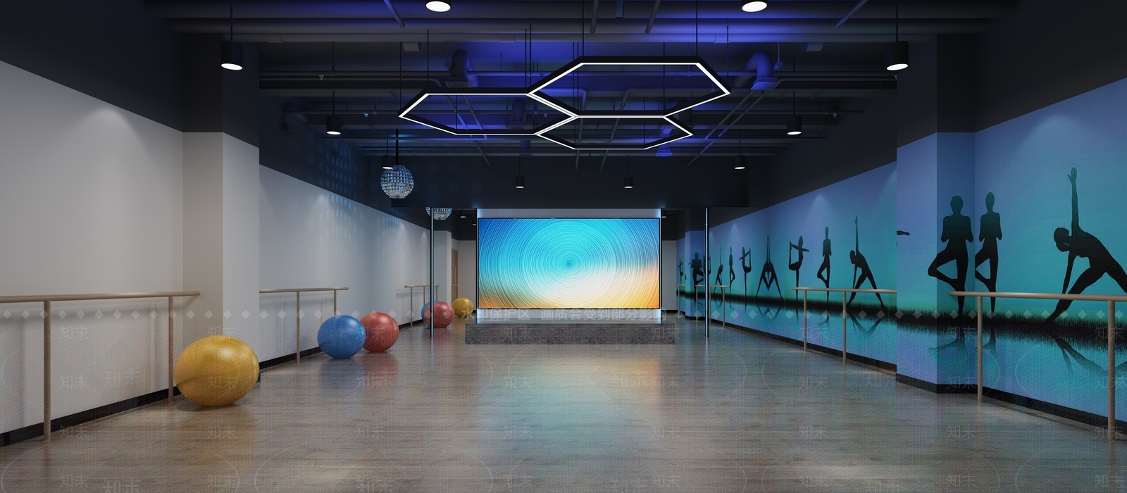 工业风健身房3D模型下载【ID:373643716】