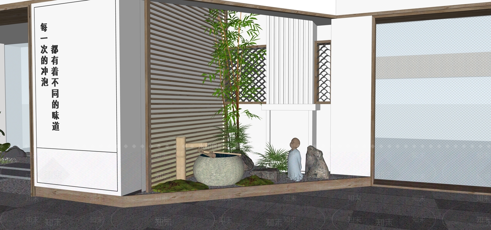 现代风格橱窗SU模型下载【ID:773646287】