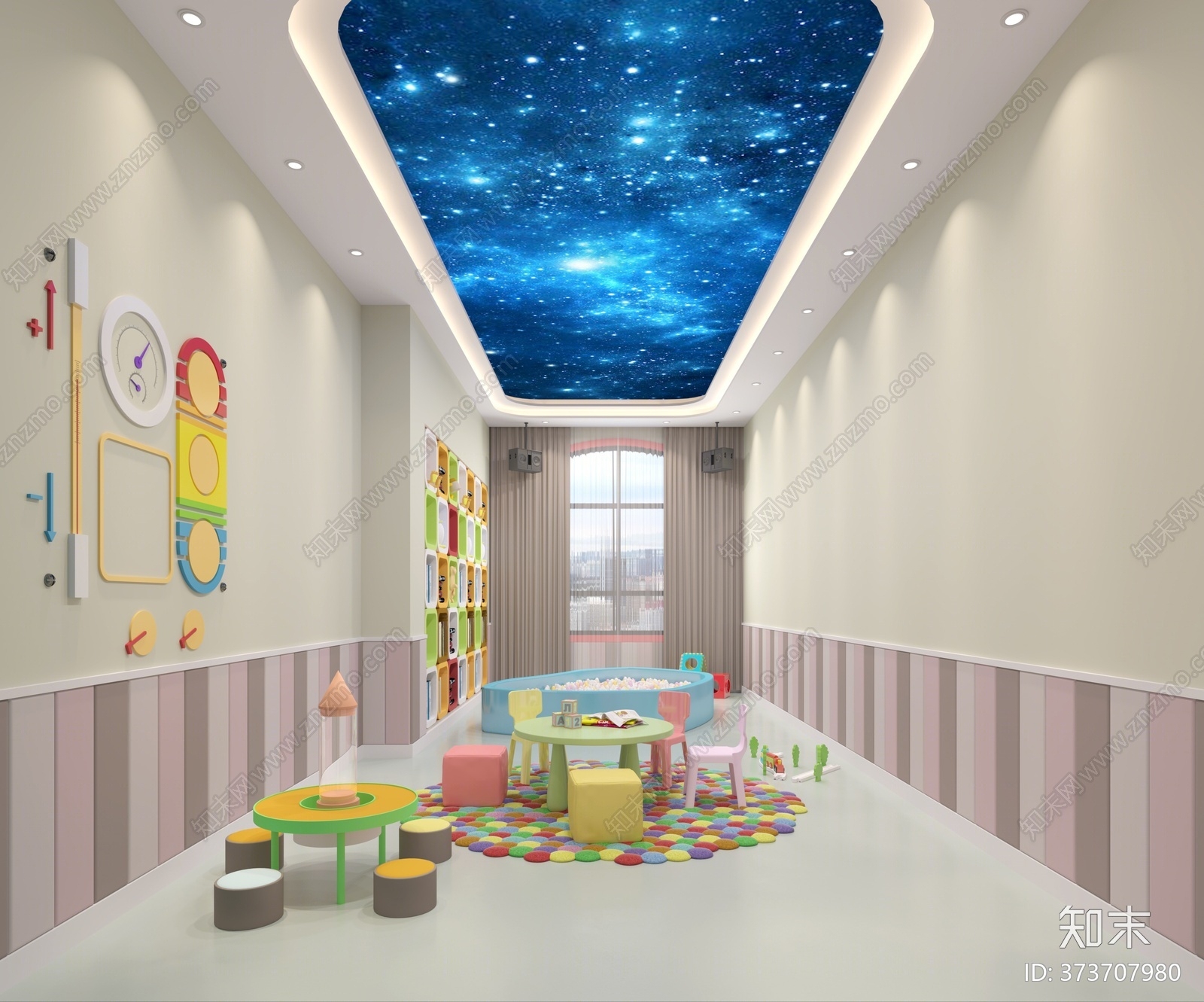 现代风格幼儿园3D模型下载【ID:373707980】