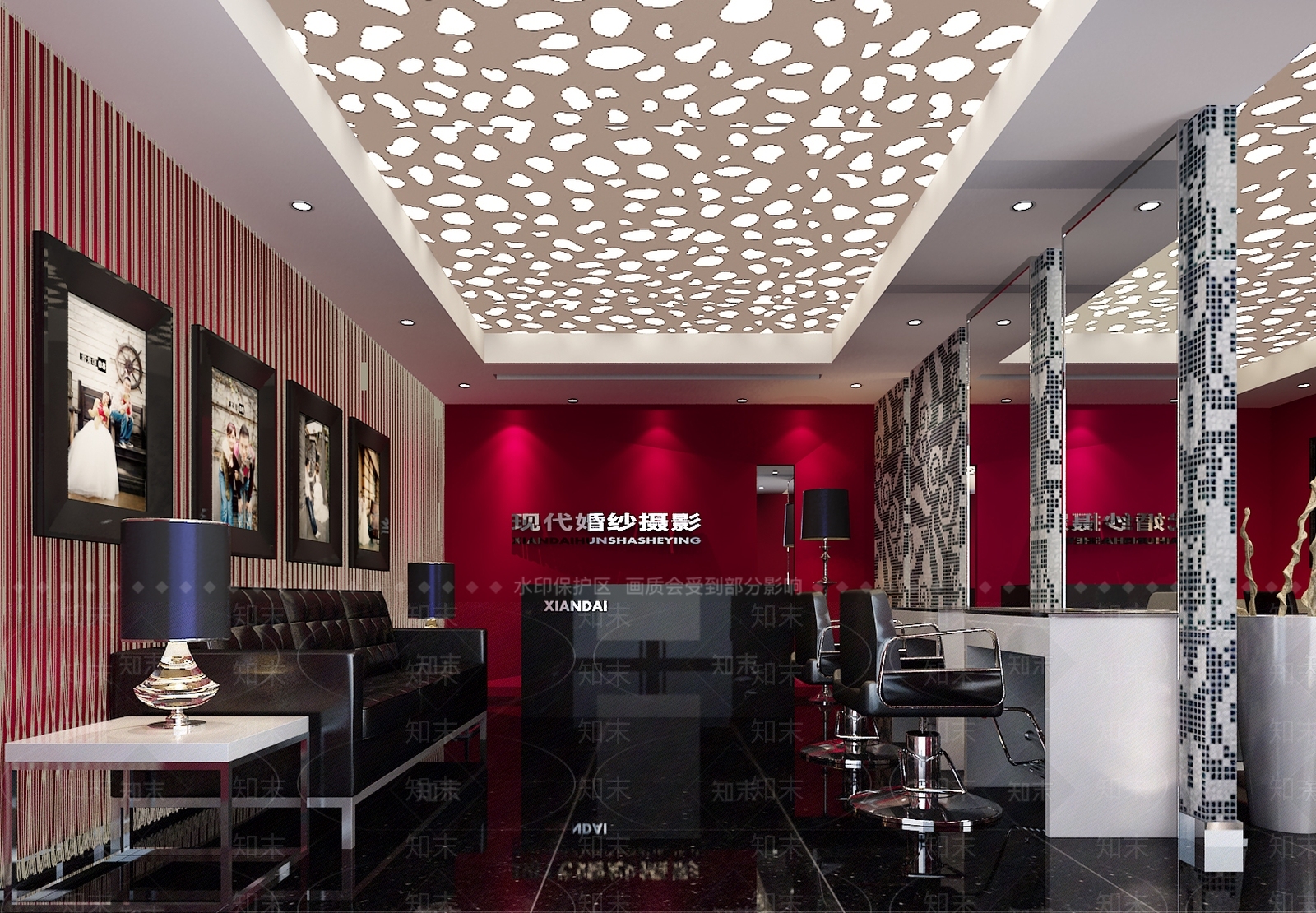 现代婚庆布置店3D模型下载【ID:373764128】