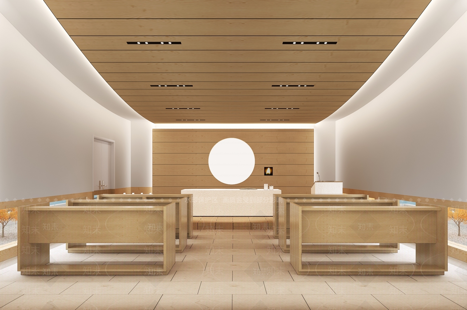 现代教堂3D模型下载【ID:973765516】
