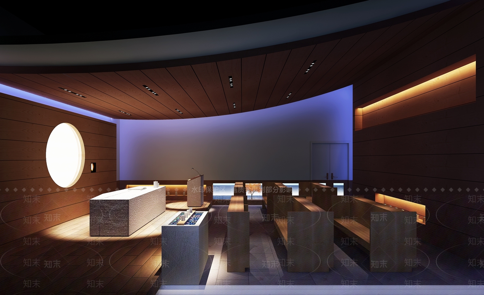 现代教堂3D模型下载【ID:973765516】