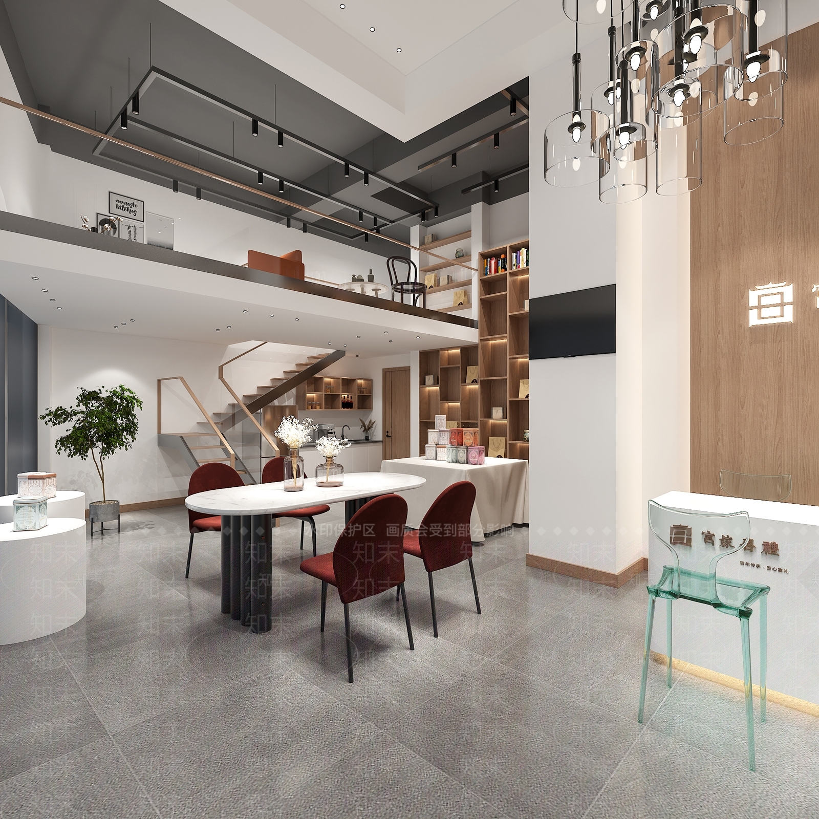 现代礼品店3D模型下载【ID:673766952】