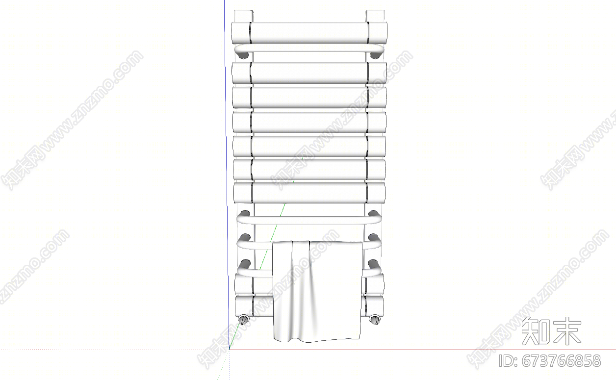 现代毛巾架SU模型下载【ID:673766858】