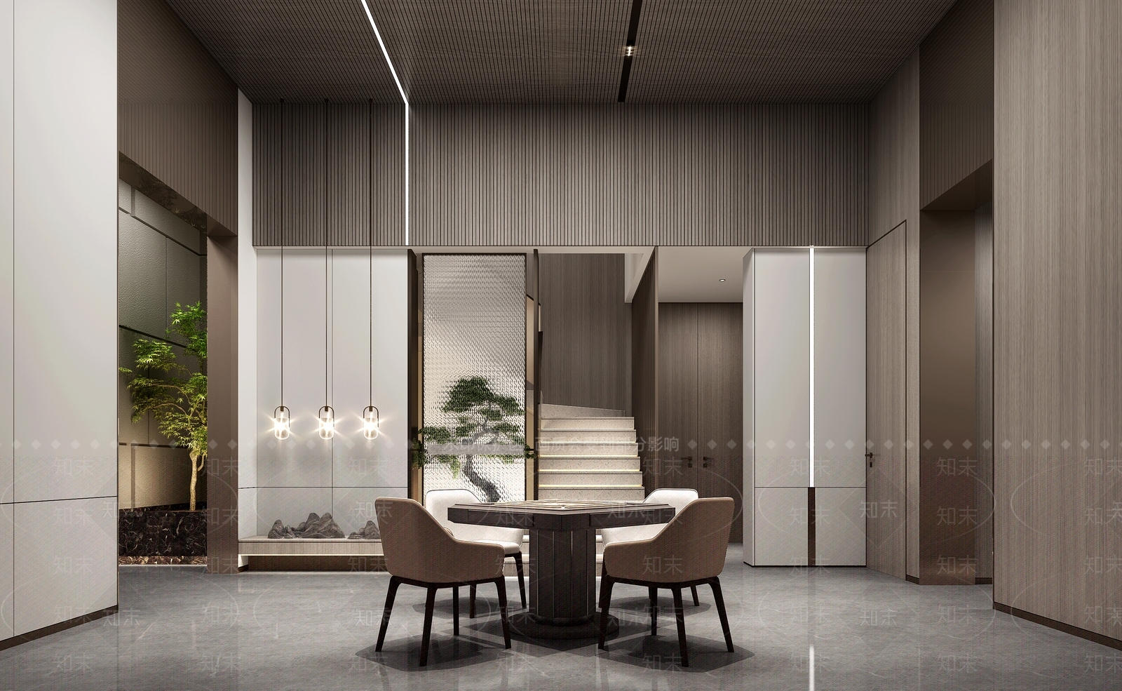 新中式会所娱乐室3D模型下载【ID:973898924】