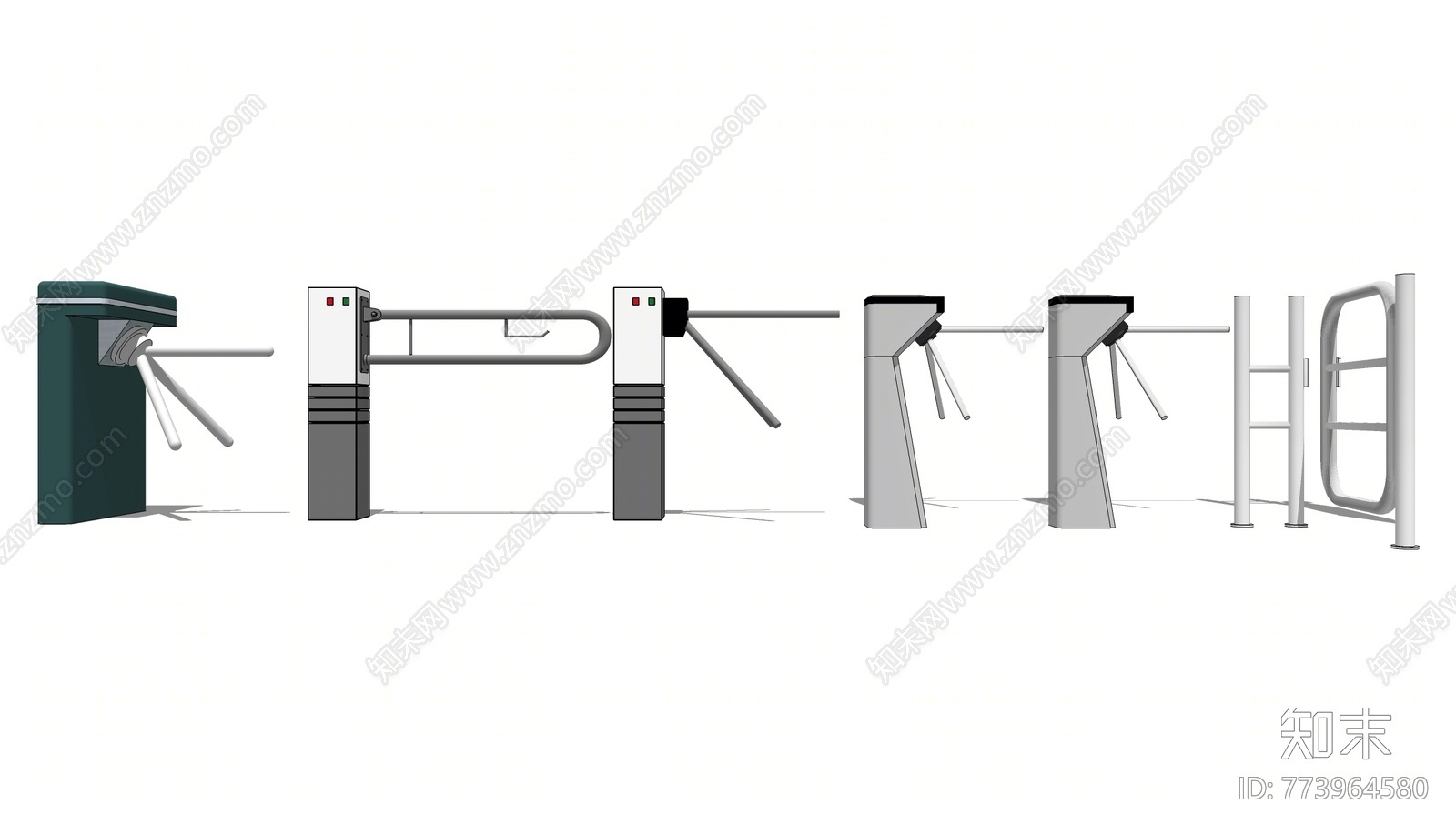 现代风格安检门SU模型下载【ID:773964580】