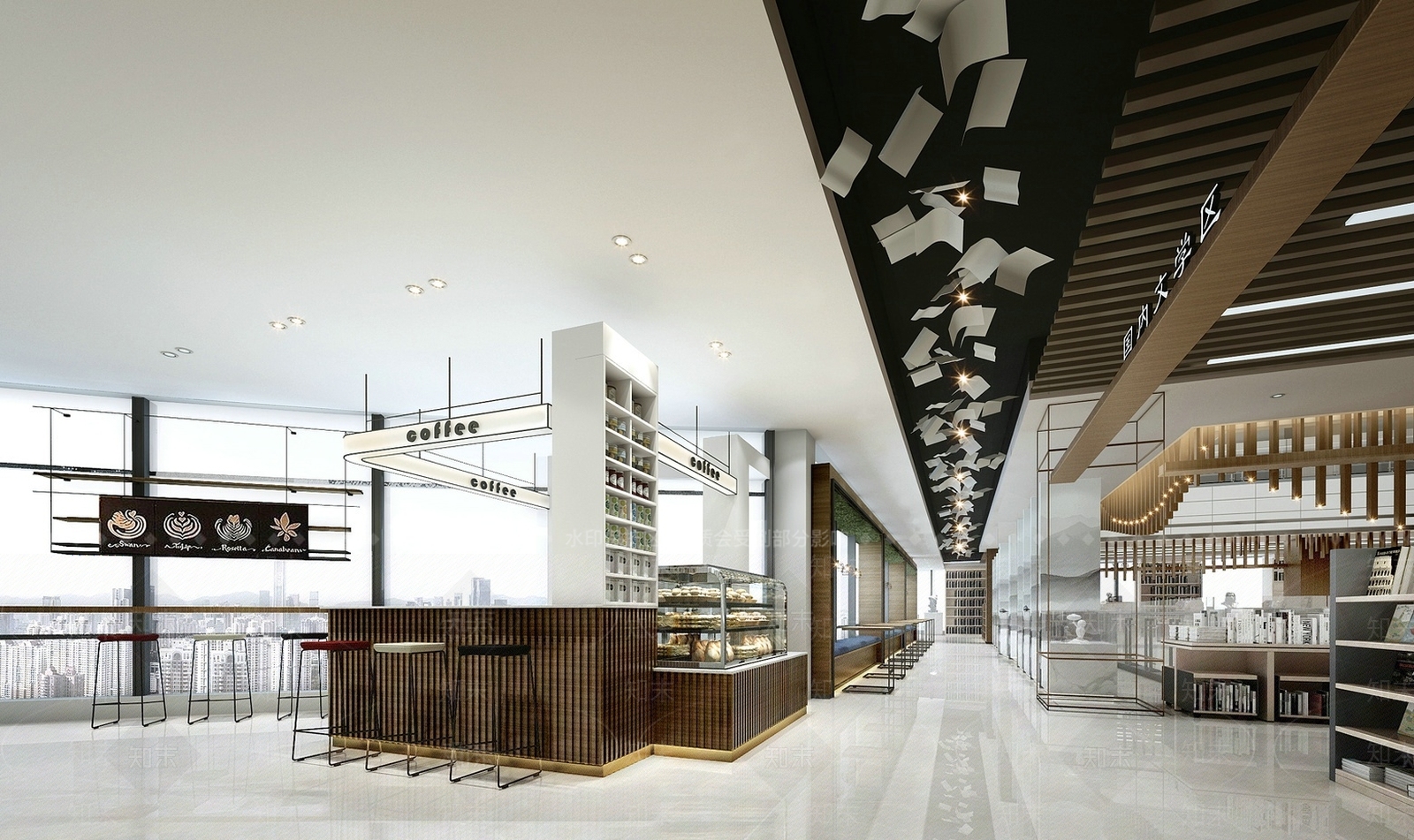 现代风格图书馆SU模型下载【ID:173987269】