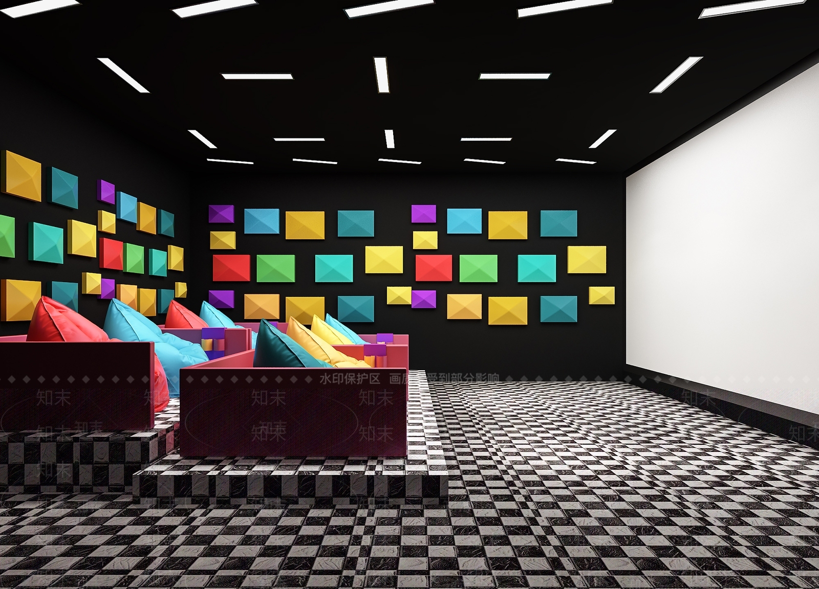 现代电影院3D模型下载【ID:574002154】