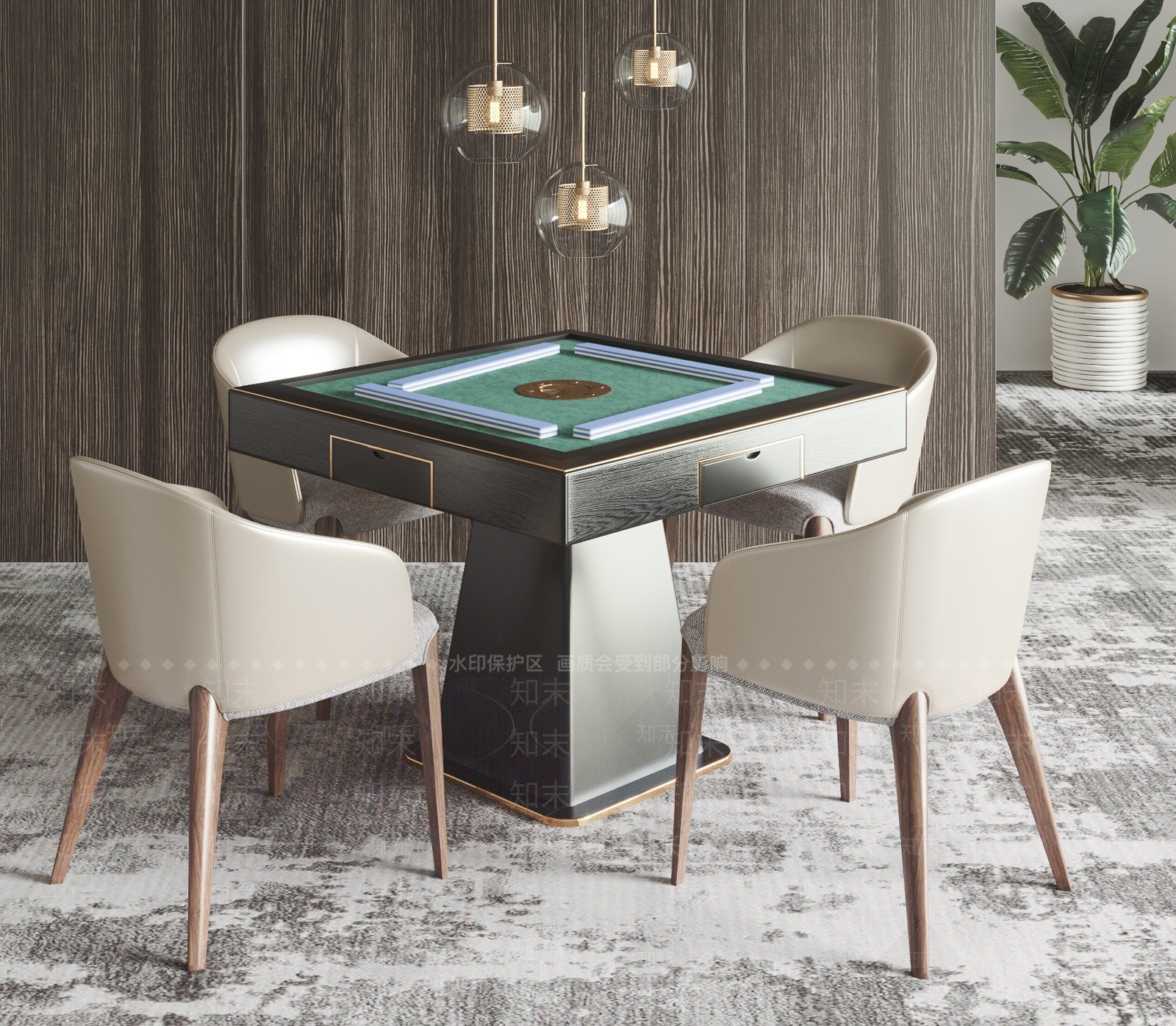 现代休闲桌3D模型下载【ID:574024384】