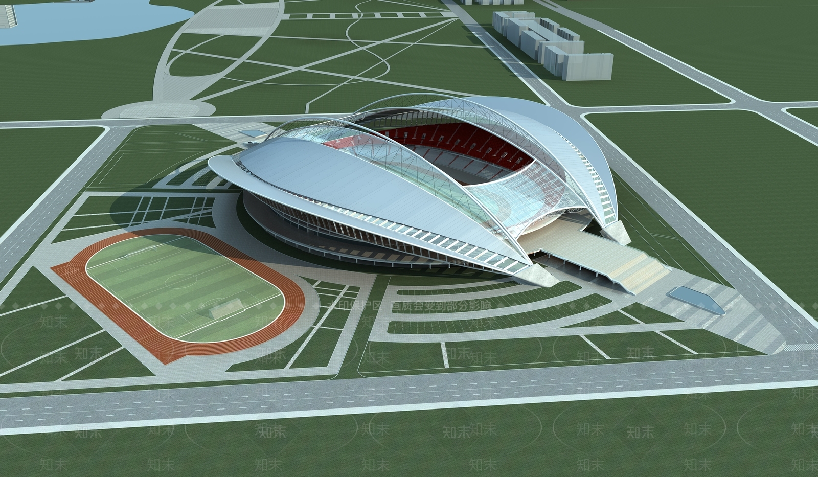 现代体育场馆3D模型下载【ID:974025074】