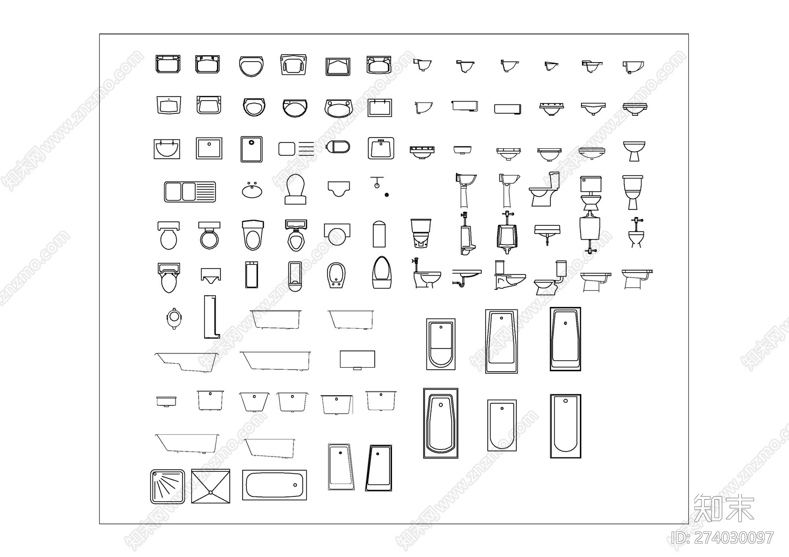马桶施工图下载【ID:274030097】