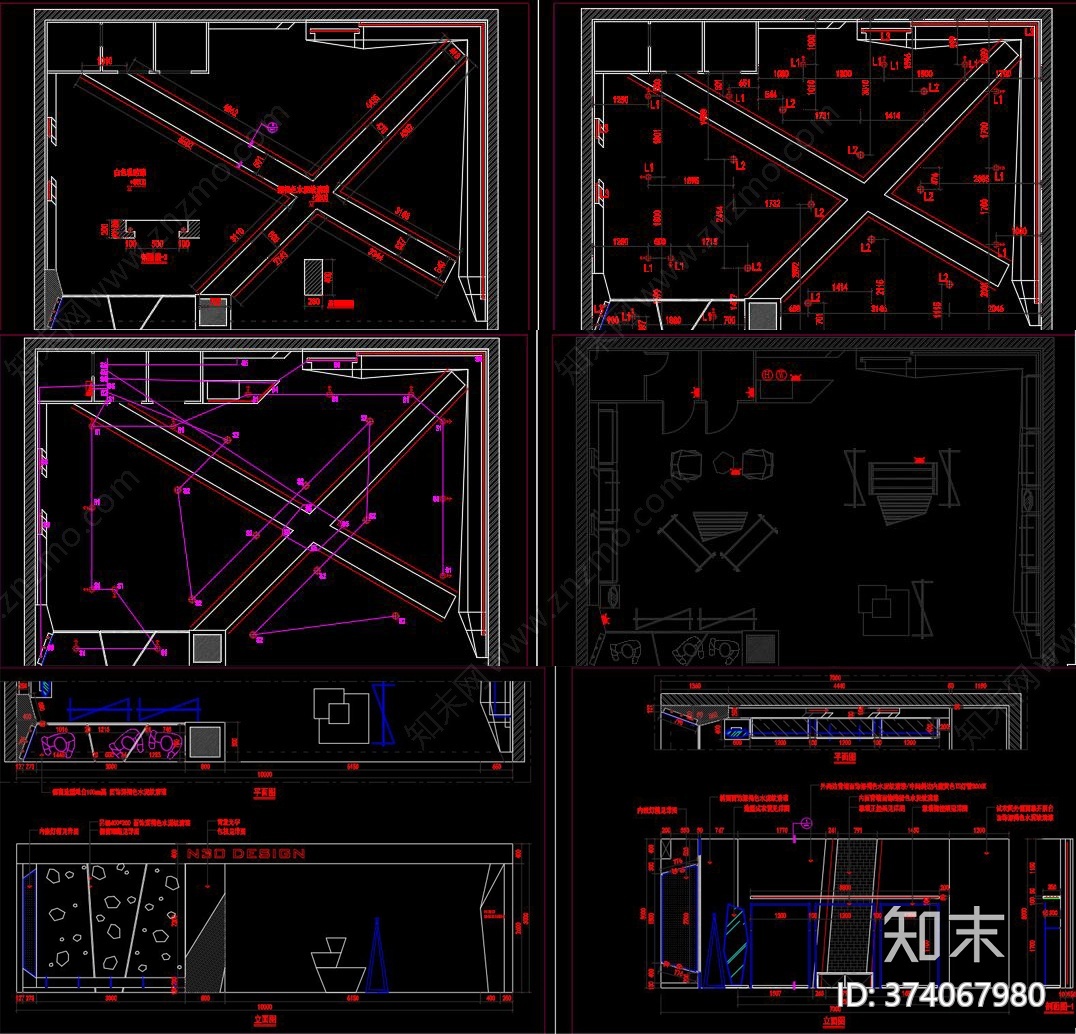 男装店cad施工图下载【ID:374067980】