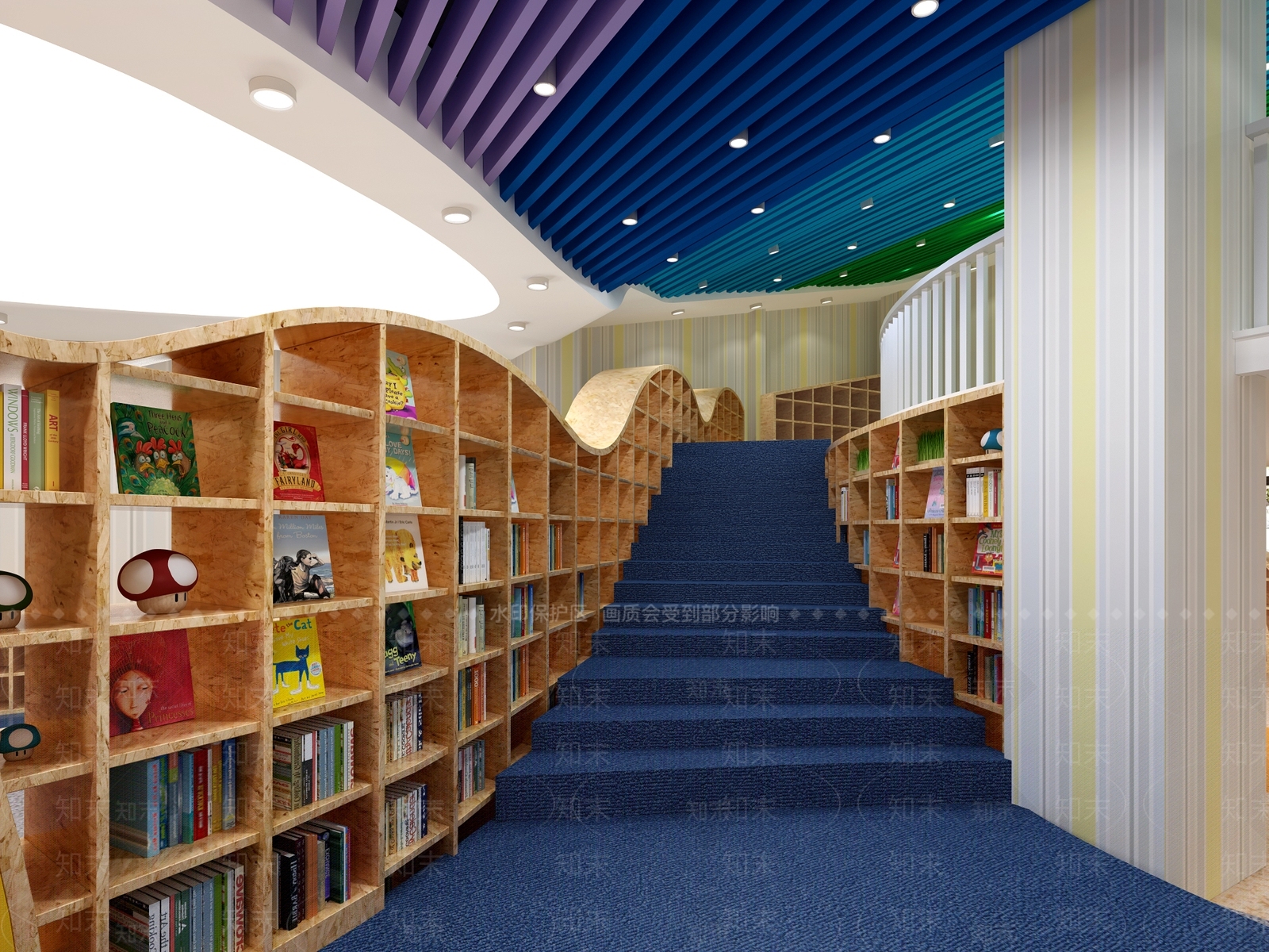 现代图书馆3D模型下载【ID:274073664】