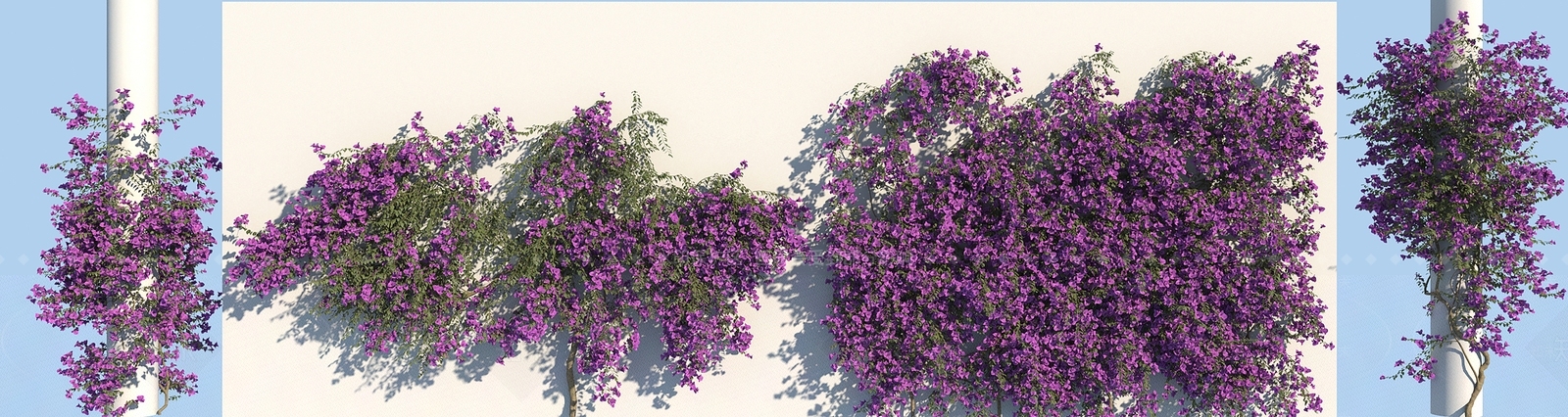现代绿植墙3D模型下载【ID:474083213】